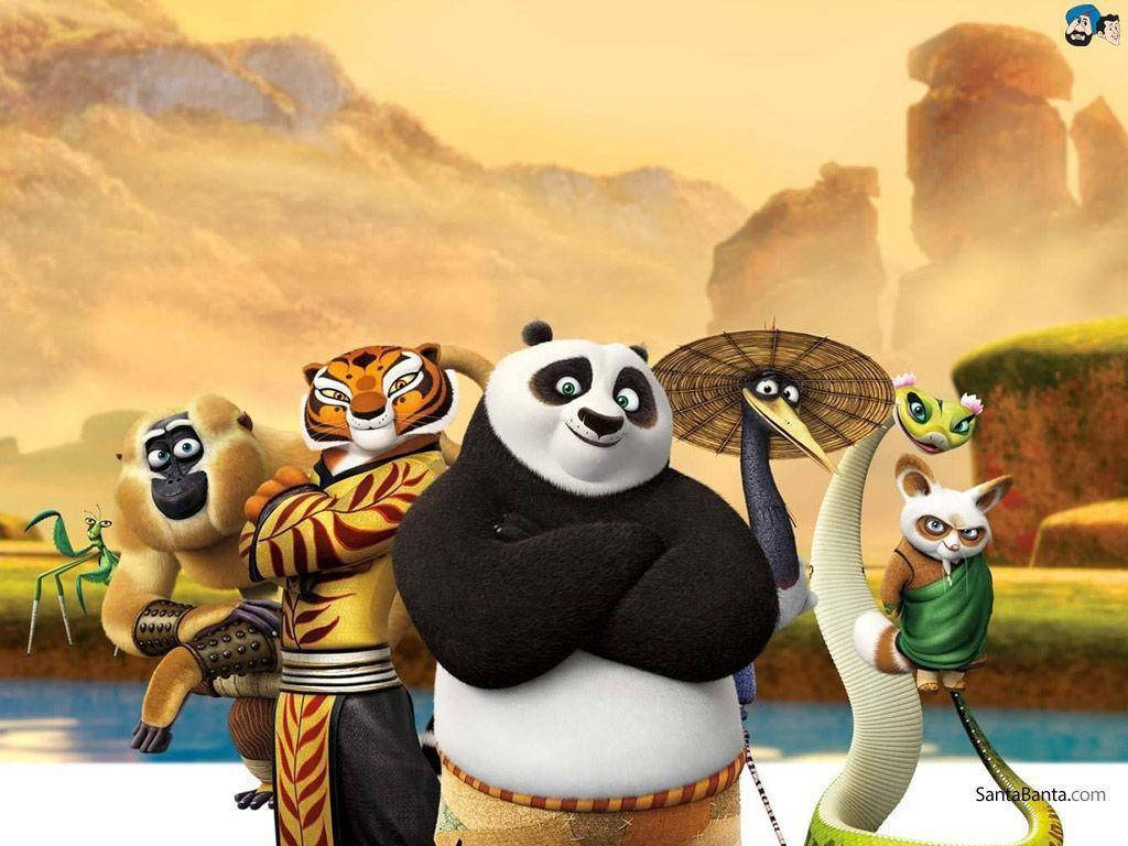Ang Matapang na Mandirigmang Panda at ang Kanyang mga Kasama Wallpaper