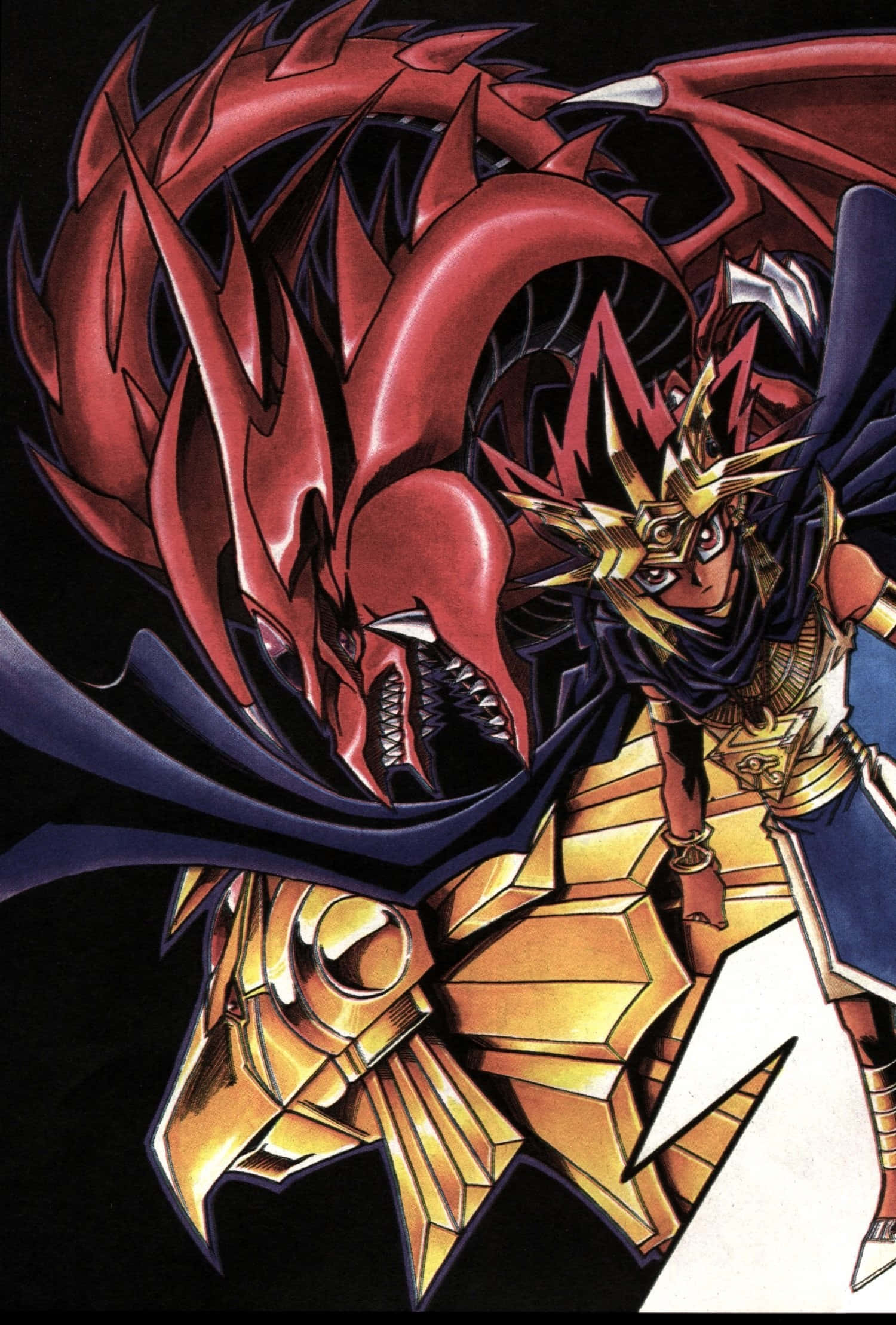 Ang Maypakpak na Dragon ni Ra sa isang epikong laban Wallpaper