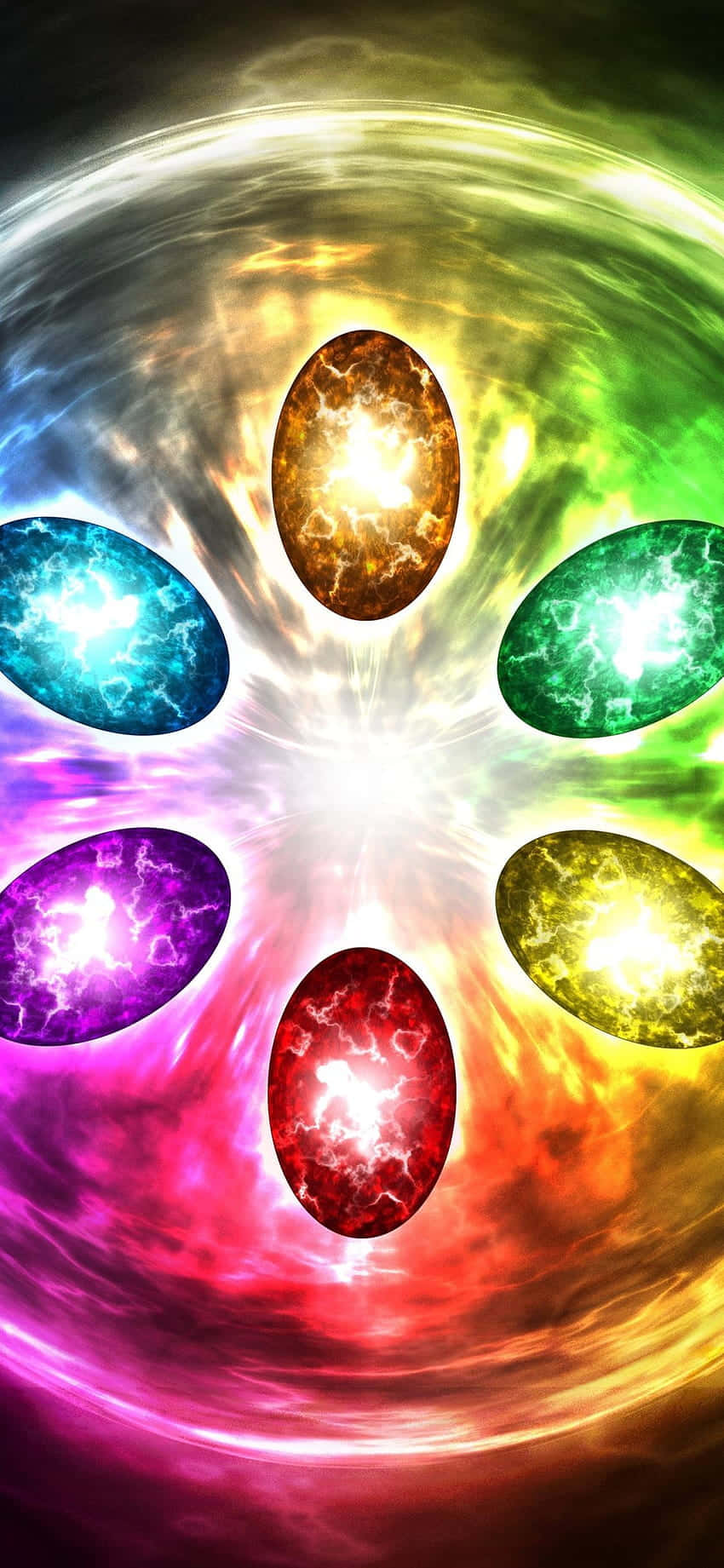 Ang mga Infinity Stones - bawat kapangyarihan upang ibaluktot ang realidad - magtipon Wallpaper