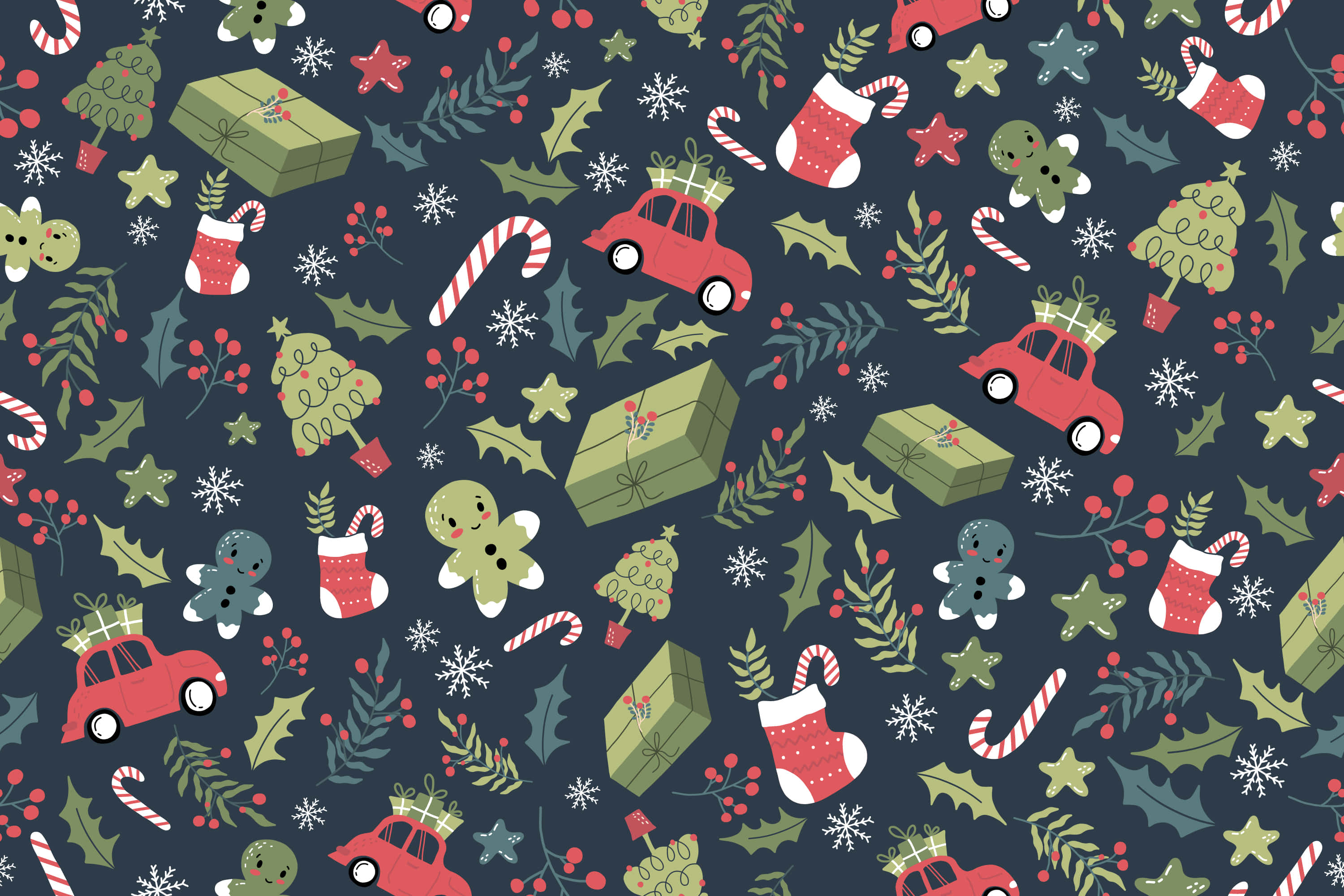 Ang mga katulong ni Santa ay hindi naging mas cute! Wallpaper