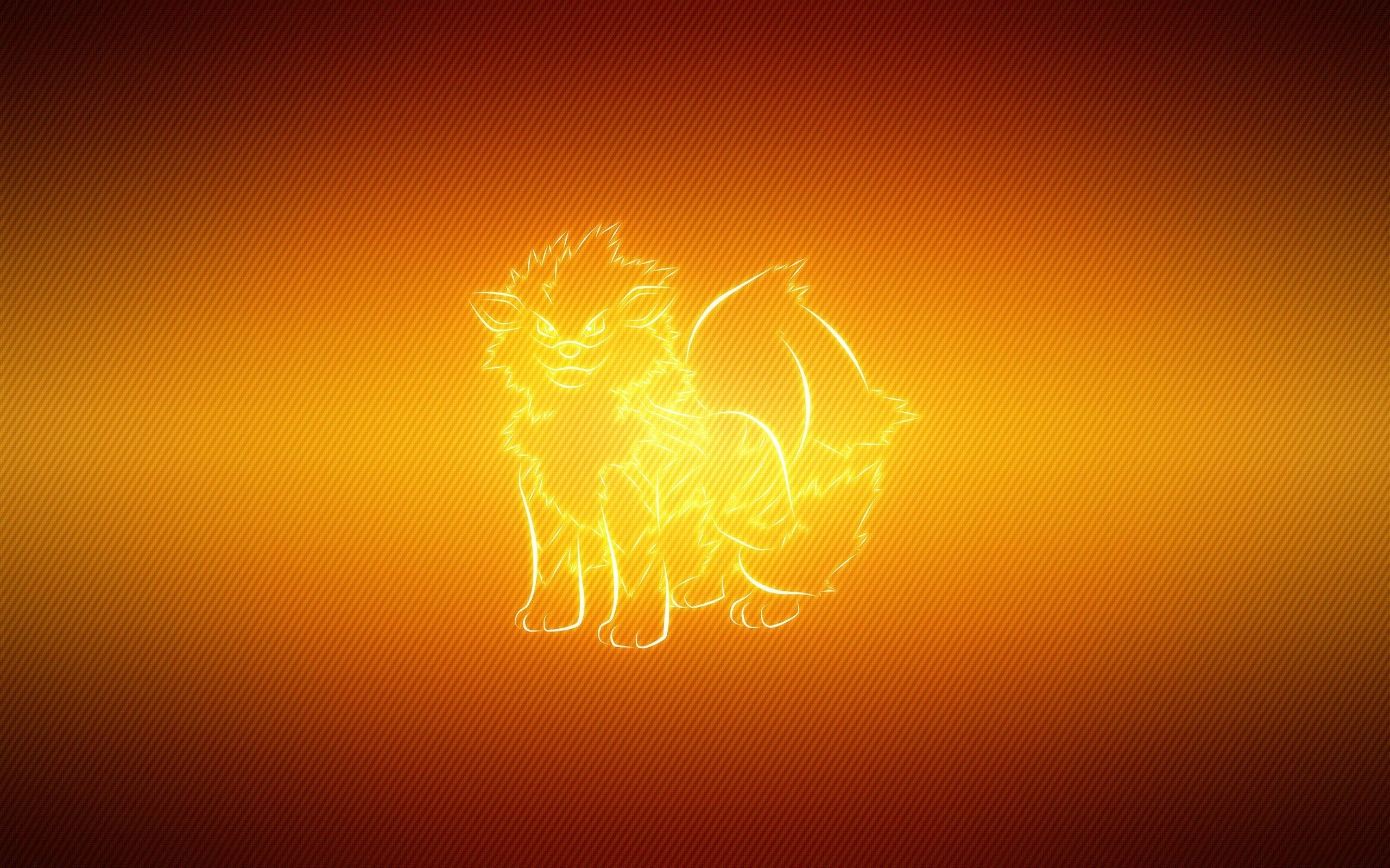 "Ang mga Ligaw na Arcanine ay Gumagala sa Neon City." Wallpaper