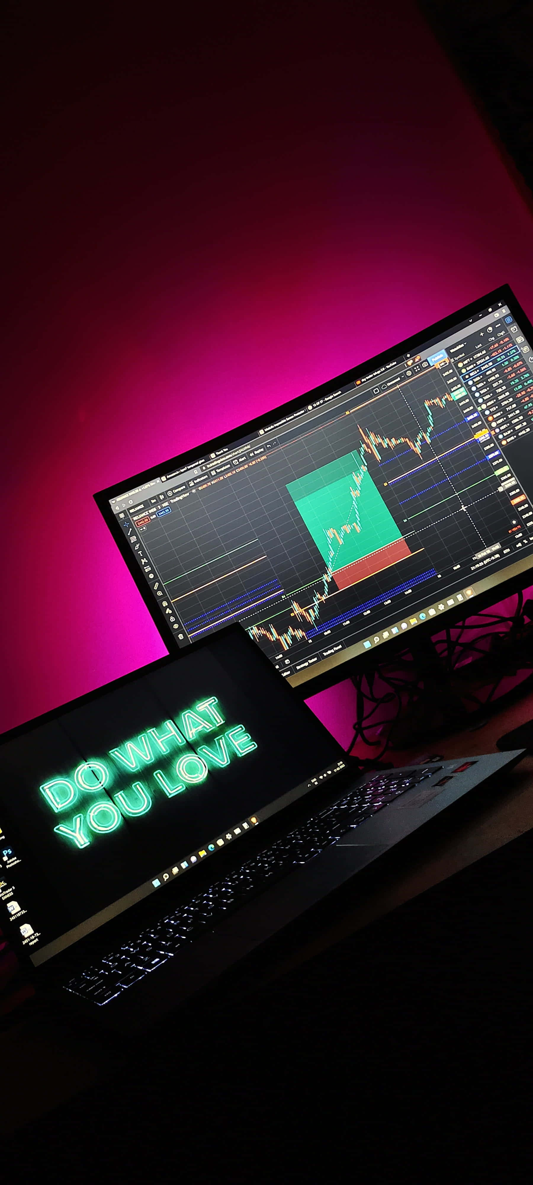 Ang mga Pasok at Labas ng Trading Wallpaper
