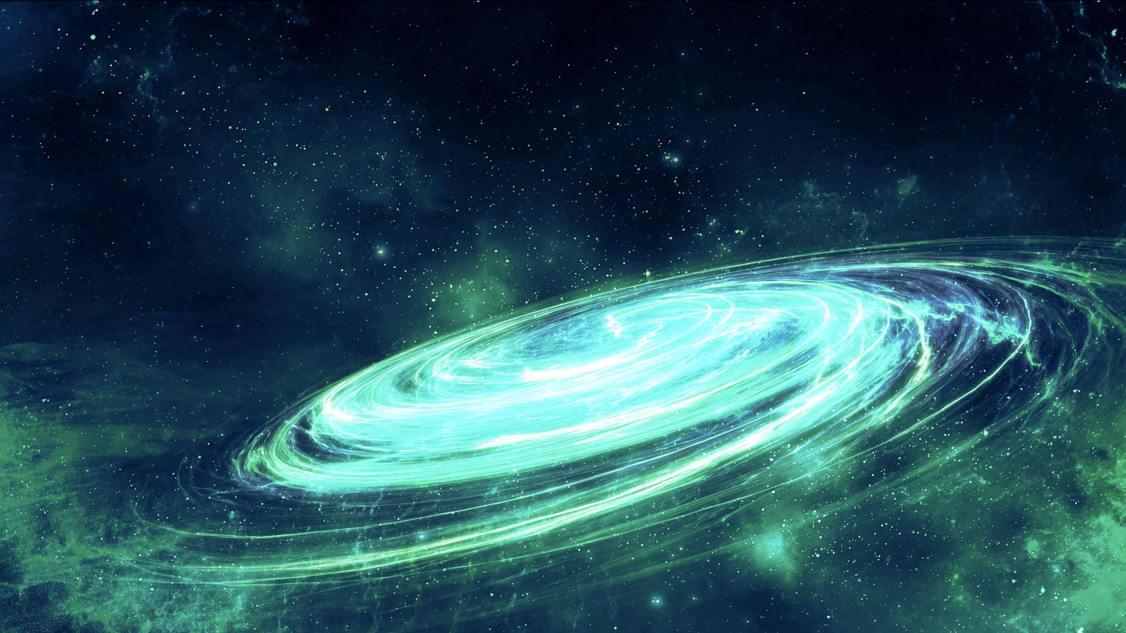 Ang Milky Way Galaxy, isang napakalaking spiral ng mga bituin. Wallpaper