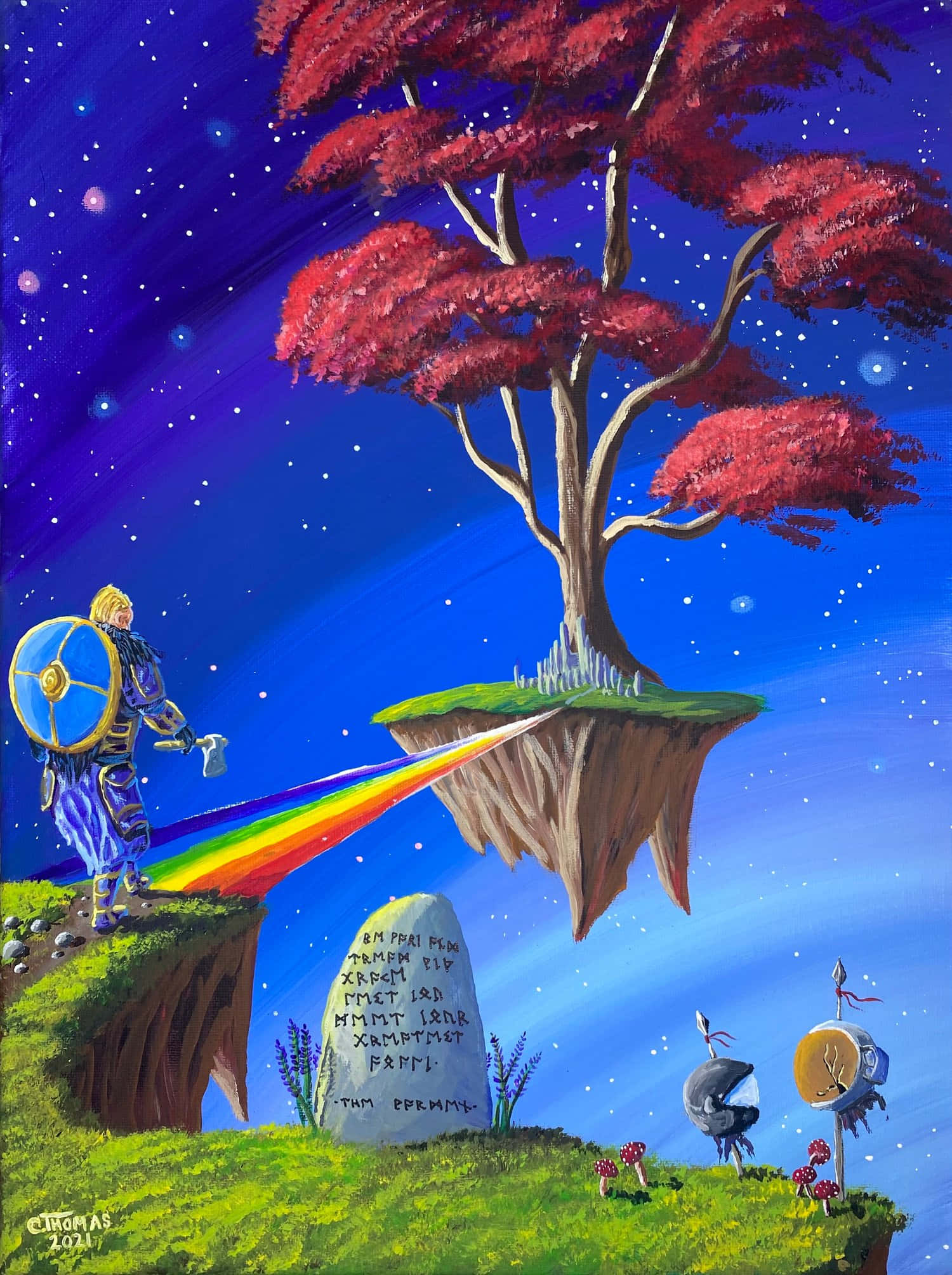 Ang Misteryosong Tulay ng Bifrost ng Norse Mythology Wallpaper