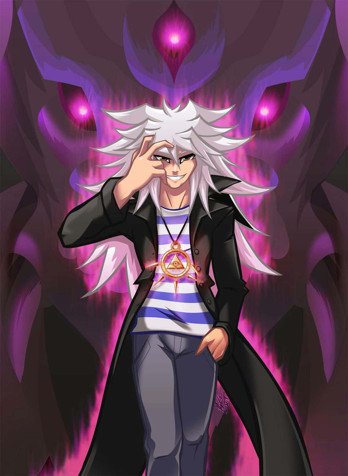 Ang Misteryosong Yami Bakura sa Dark Enchantment Wallpaper