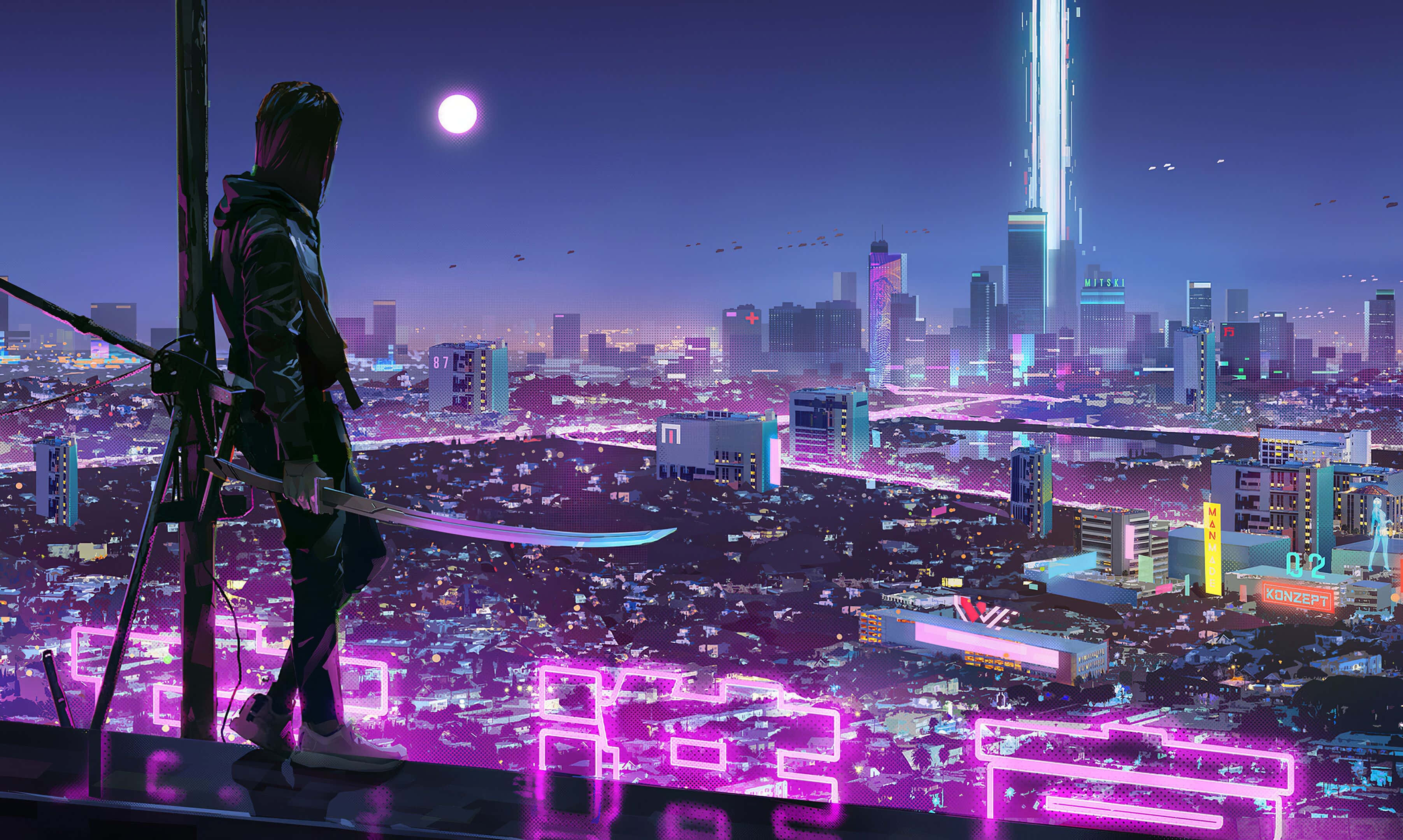 “Ang Nagniningning na Lungsod ng Neon City” Wallpaper