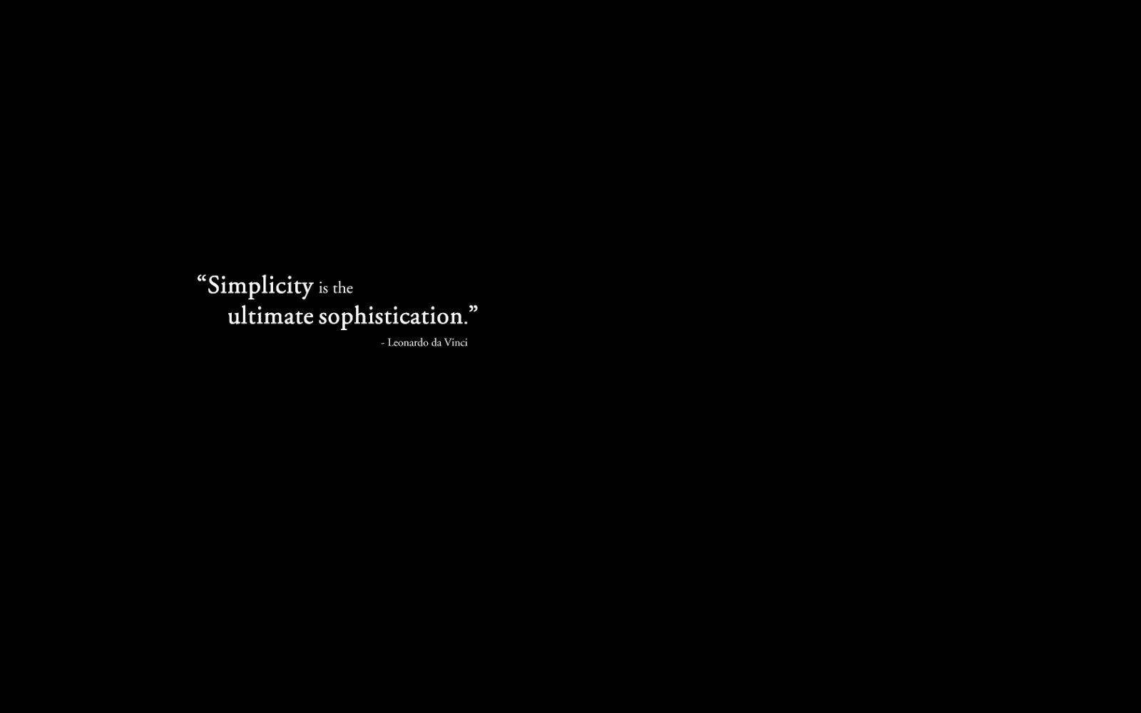 Ang Pagiging Simple ay ang Pinakamataas na Karangyaan Aesthetic Black Quotes Wallpaper