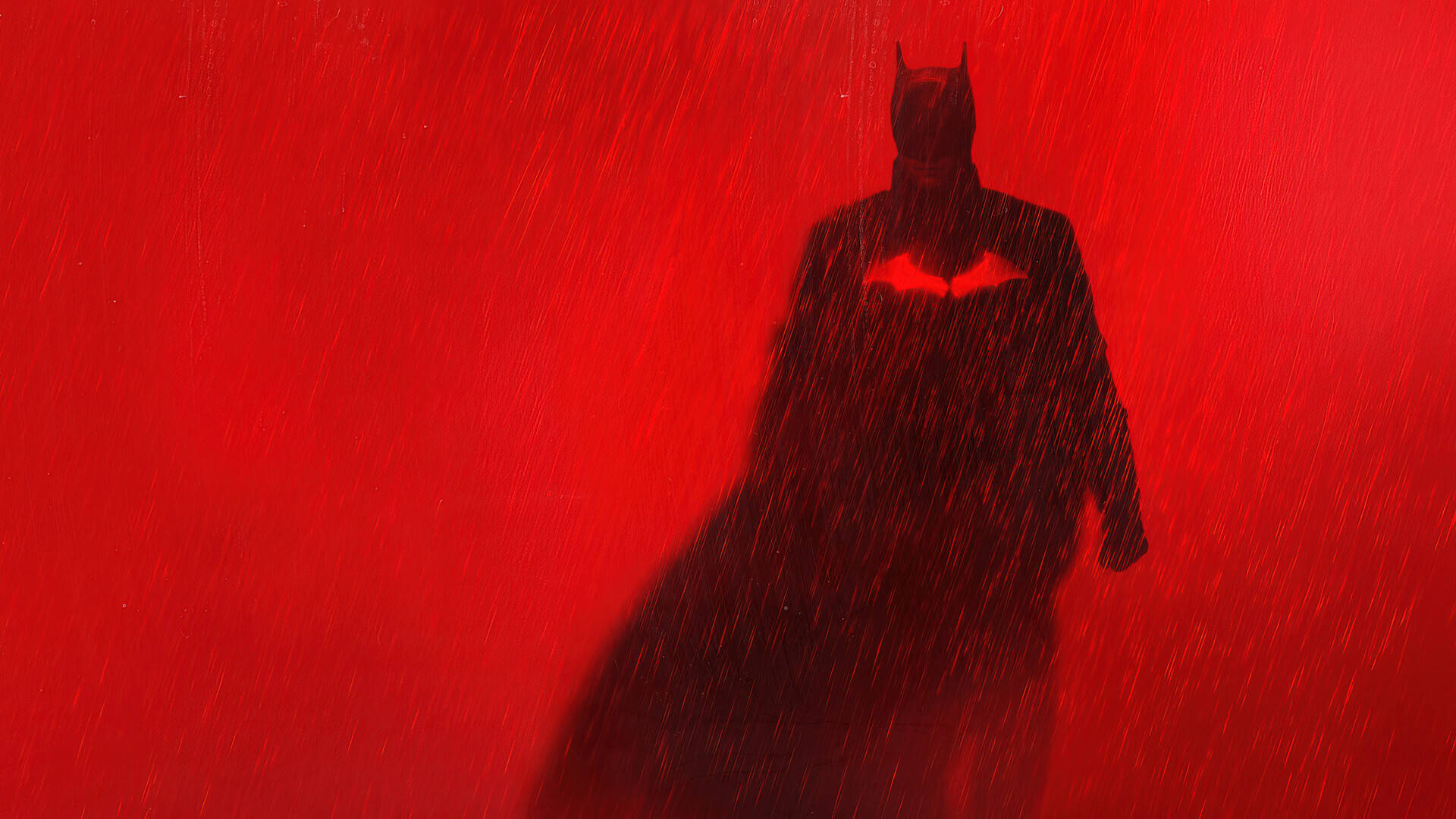 Ang Paglalakad ni Batman sa Ulan Wallpaper