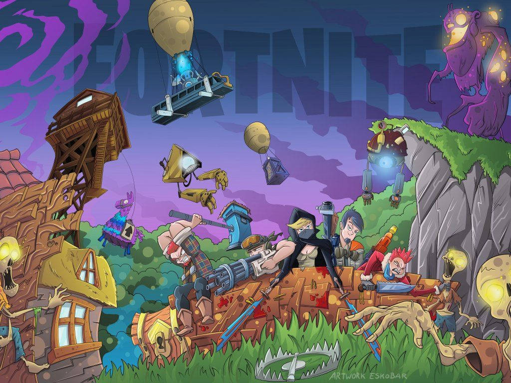 Ang paglalaro ng Fortnite ay hindi pa naging ganito kasaya! Wallpaper