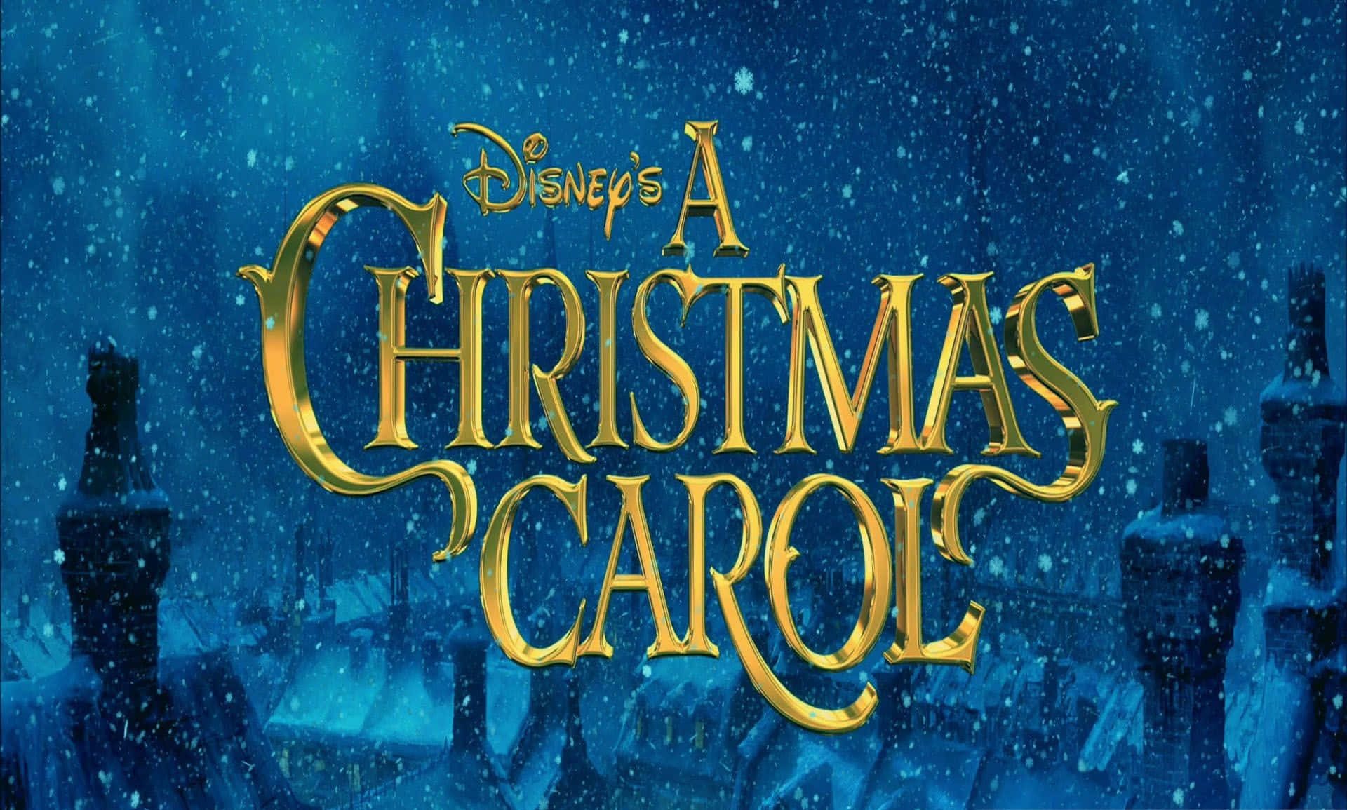 Ang pamagat ng Christmas Carol ng Disney Wallpaper