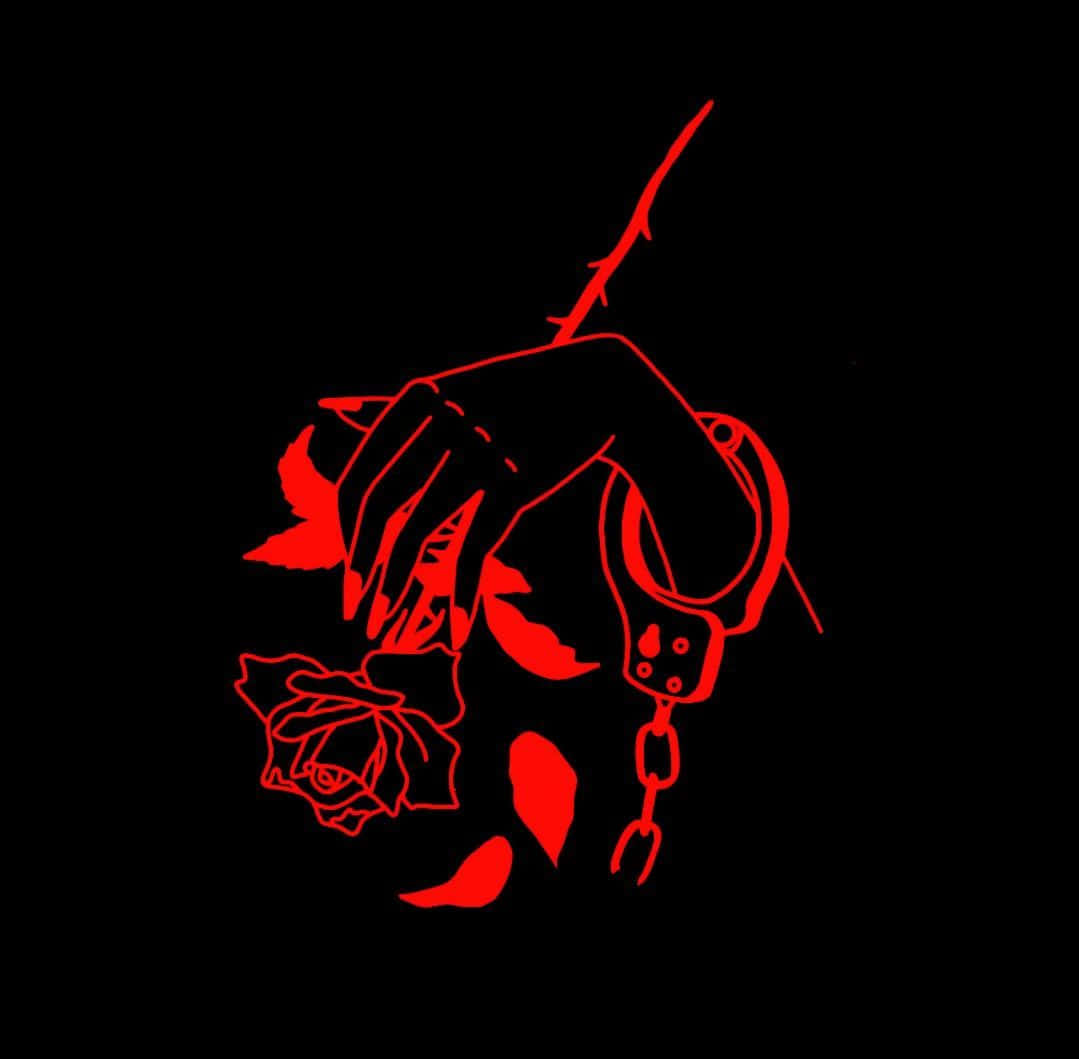 Ang Pinakamataas na Pagsasanib - Itim at Pulang Aesthetic Wallpaper