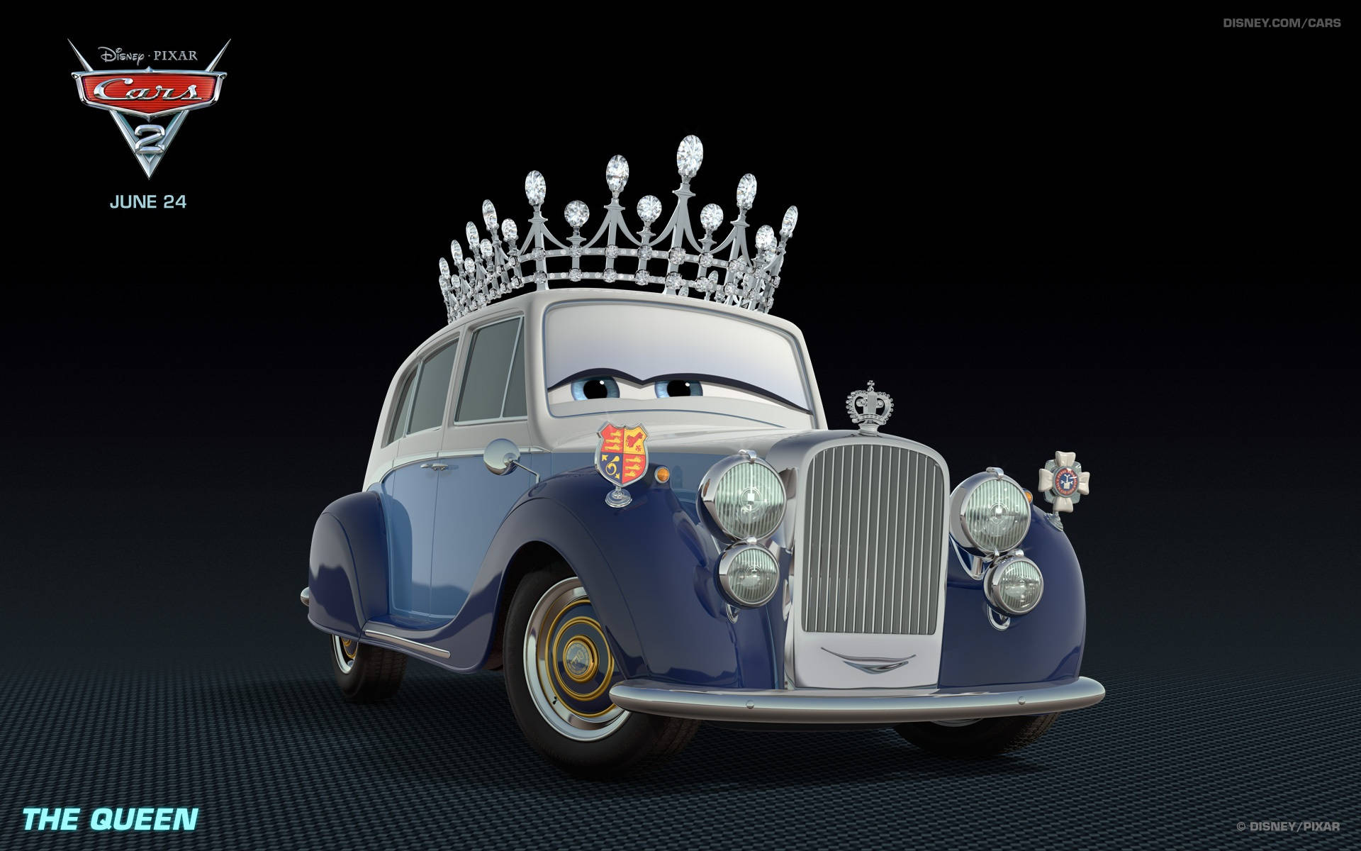 Ang Reyna mula sa Disney Pixar's Cars 2 Wallpaper