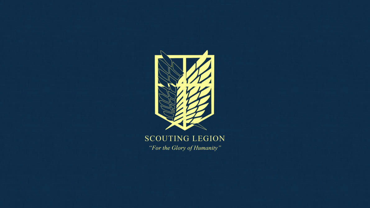 Ang Sagisag ng Scouting Legion ng Attack on Titan Wallpaper