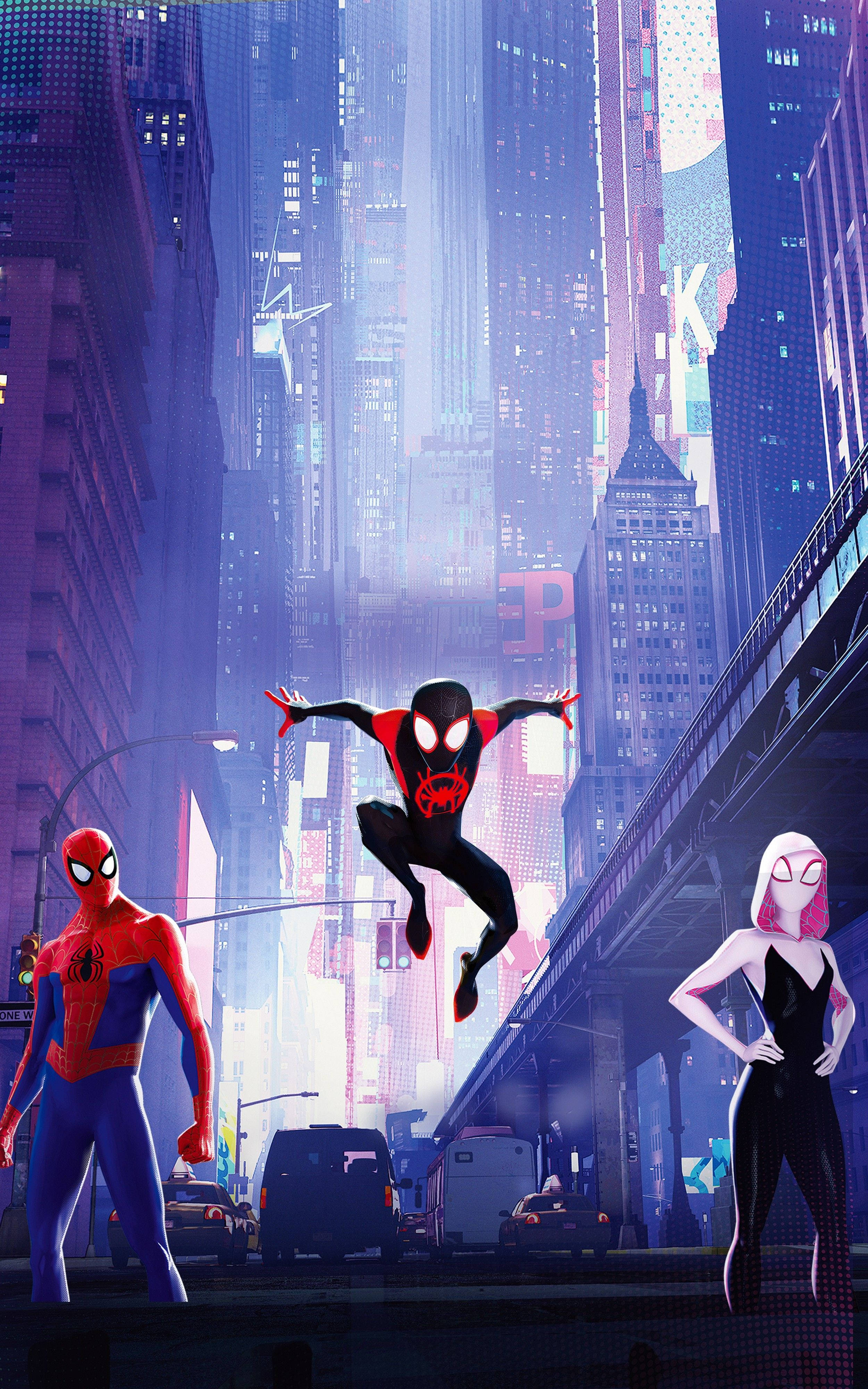 Ang Spectacular Spider-Verse Pinagsasama ang Tatlong Spider-Men Wallpaper