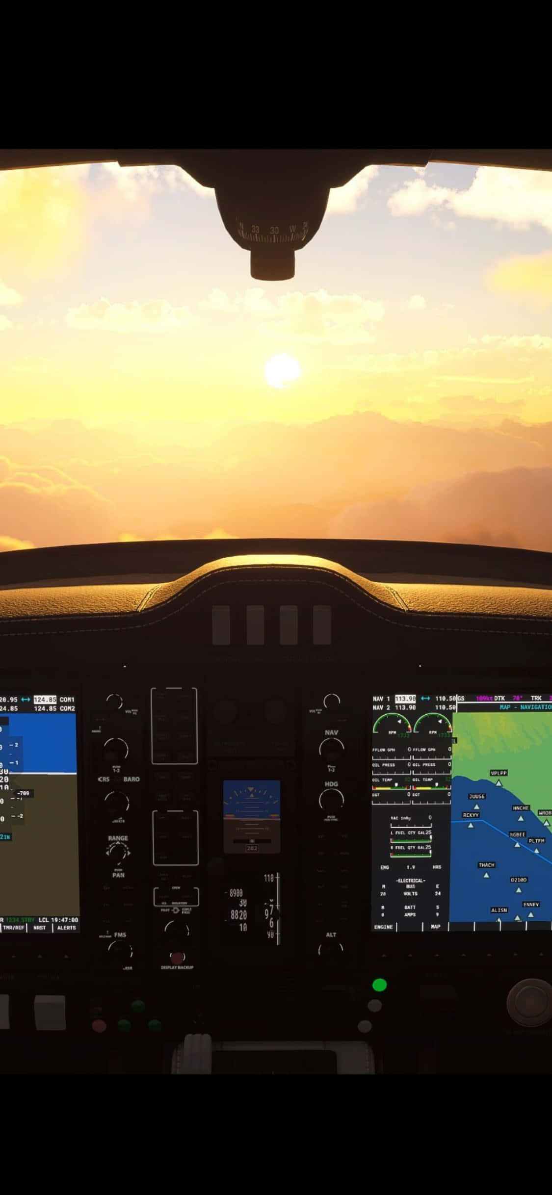 Ang Susunod na Henerasyon ng Simulation ng Paglipad ay Nagpapahintulot sa Iyo na Lumipad sa iPhone XS. Wallpaper