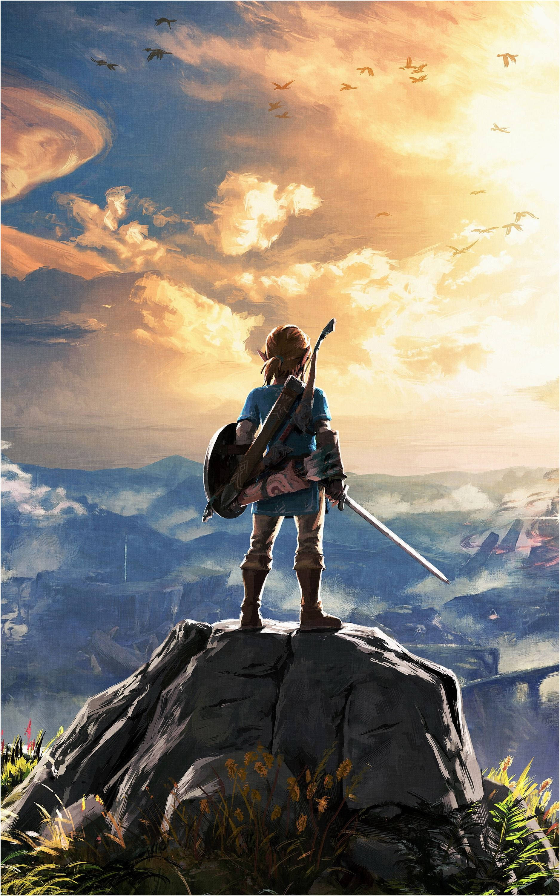Ang Telepono ng Manlalaro ng The Legend Of Zelda Wallpaper