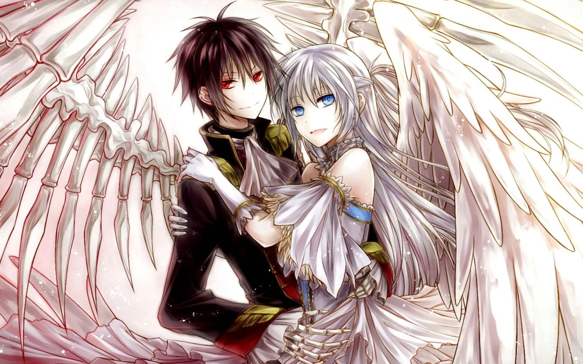 Angel Anime Yakap Wallpaper