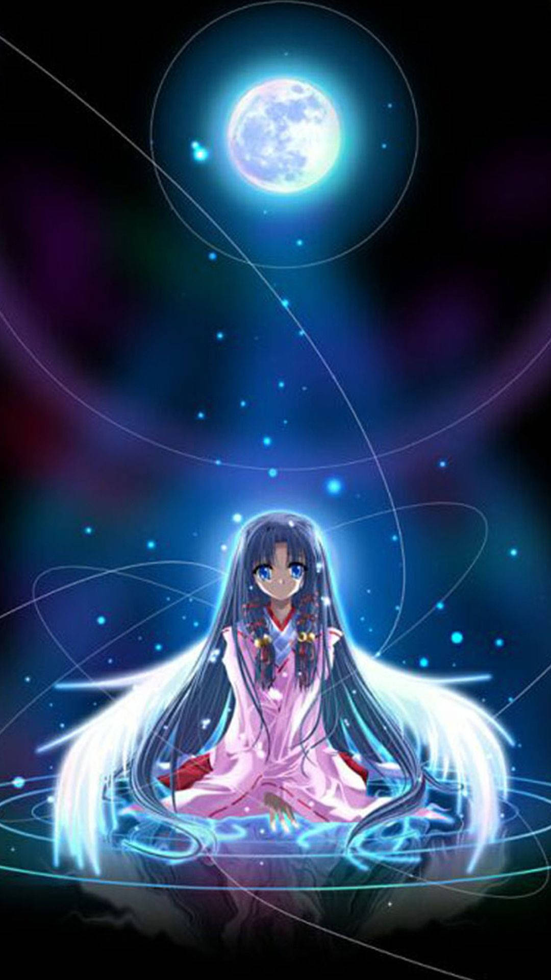 Anghel na Nahulog sa Cute na Kalawakan Wallpaper
