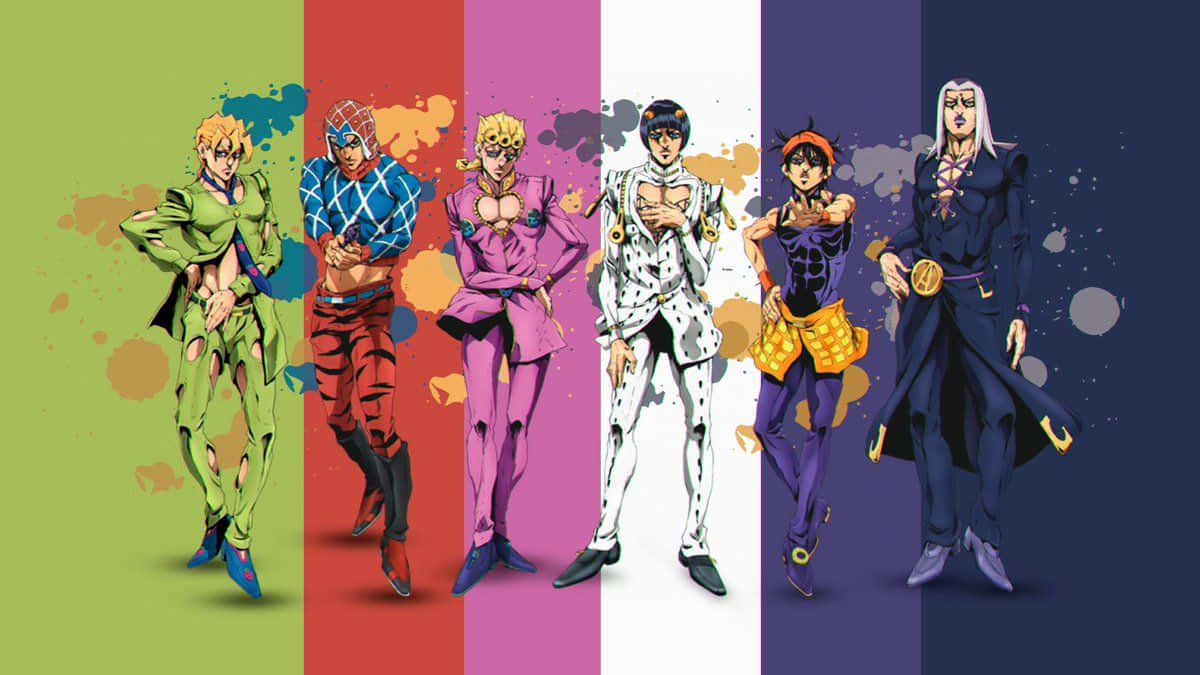 Anim na Ginintuang Hangin sa Jojo Manga Wallpaper