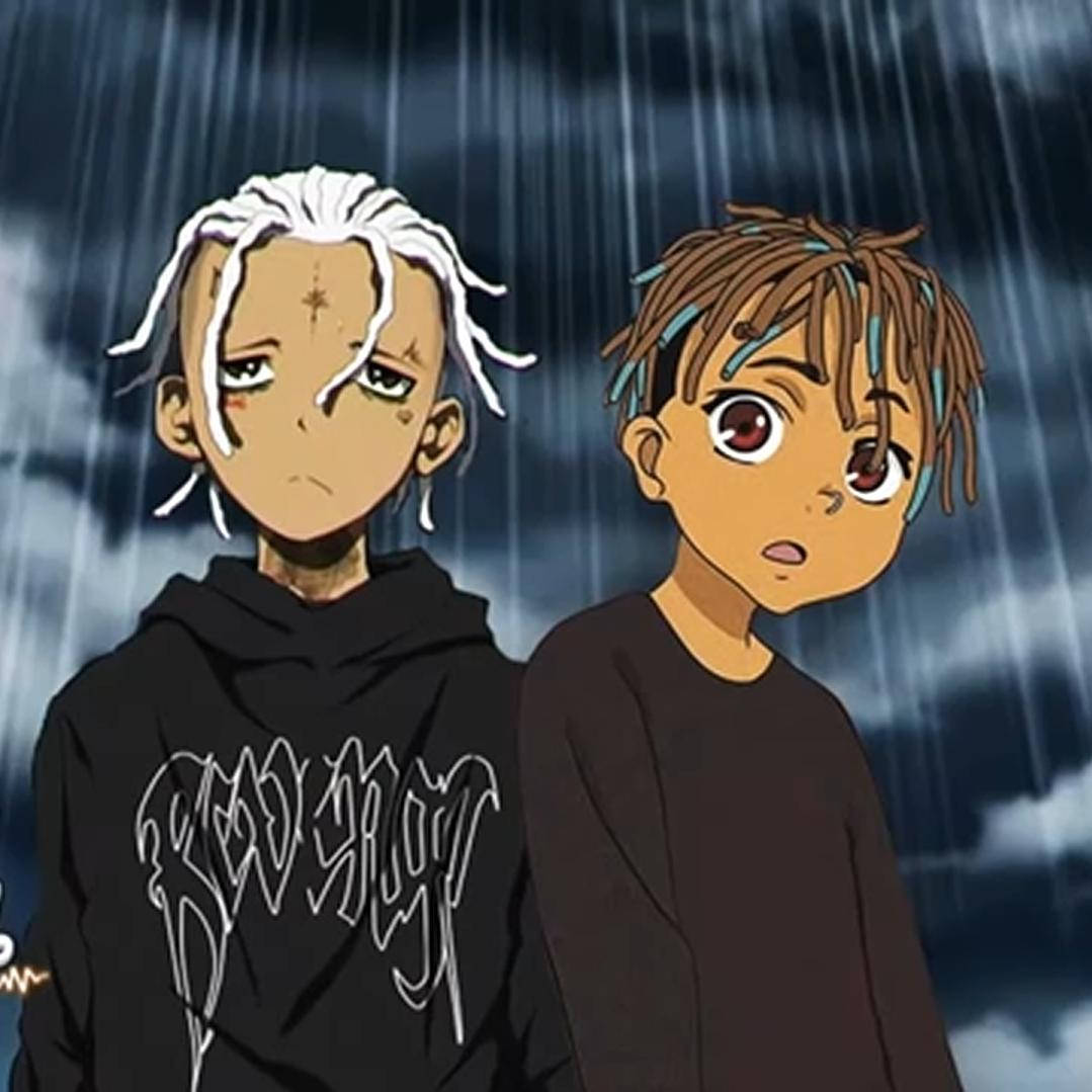 Animated Juice Wrld Kasama si XXXTentacion Wallpaper