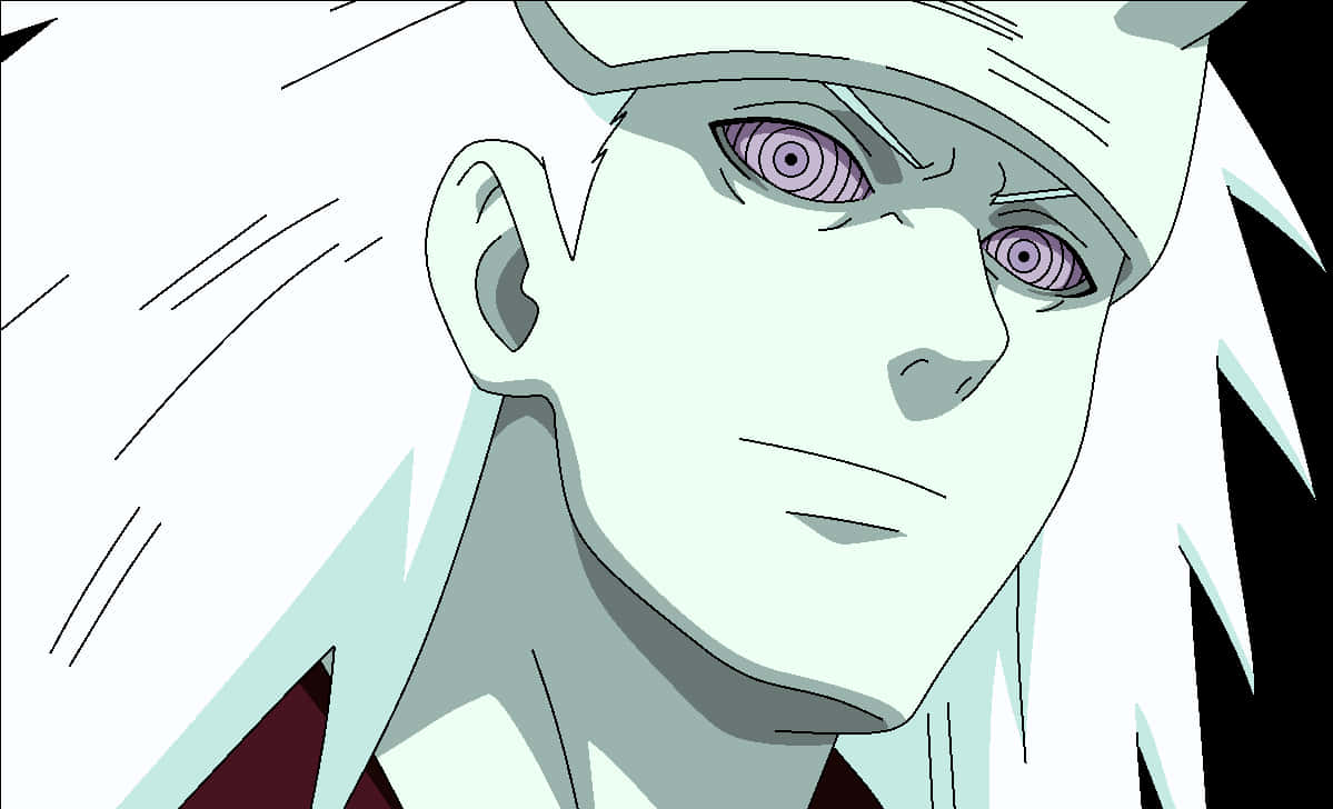 Animated na Karakter na May Rinnegan na Mata Wallpaper