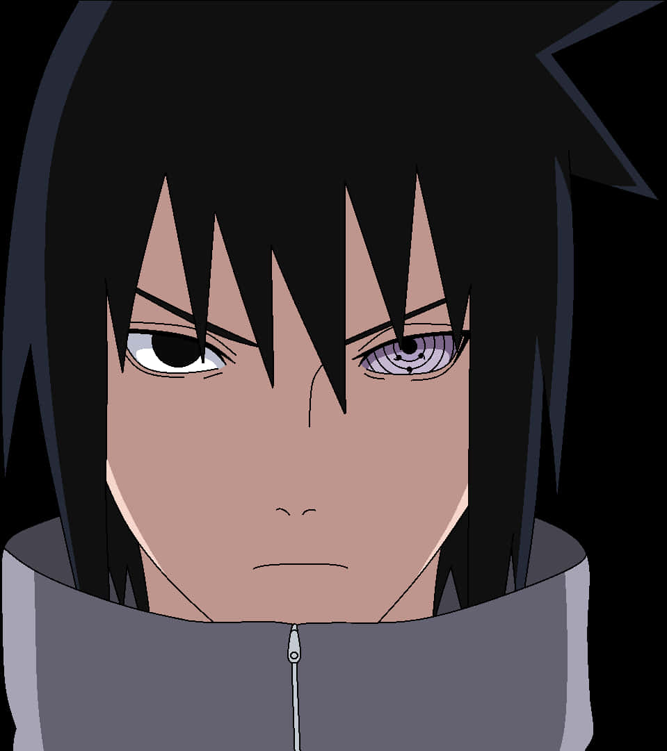 Animated na Karakter na May Rinnegan na Mata Wallpaper