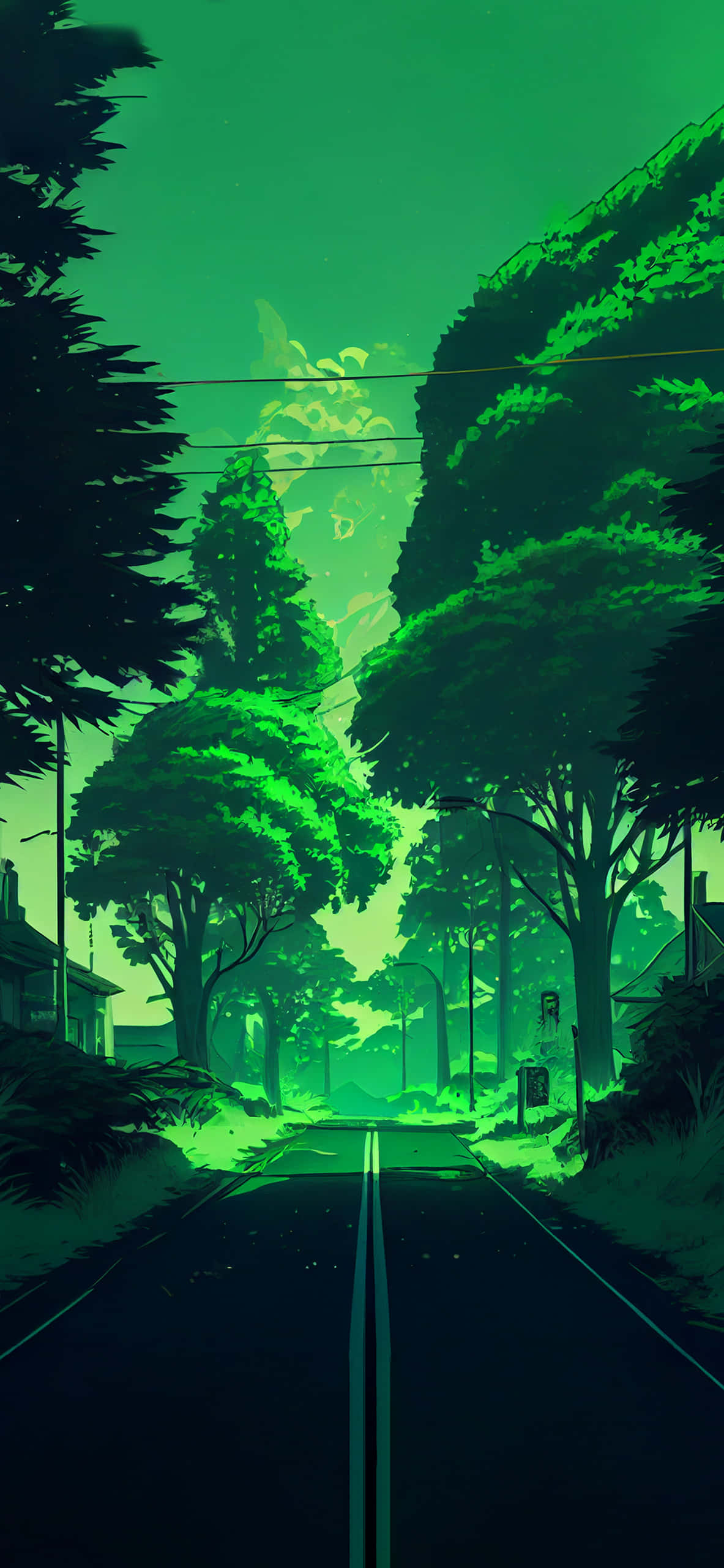 Anime Aesthetic background Wallpaper