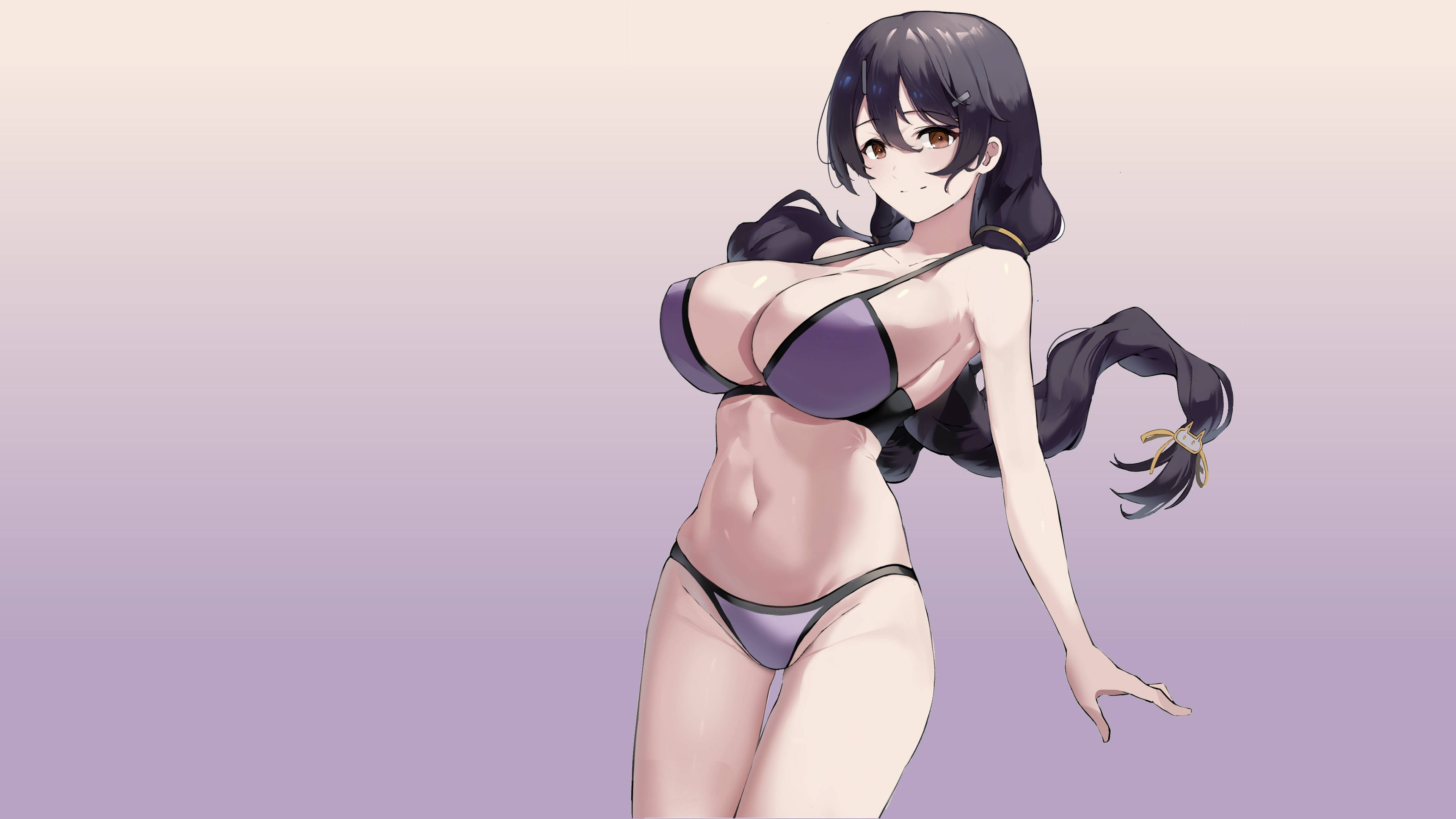 Anime Babae Boobs Bikini Wallpaper
