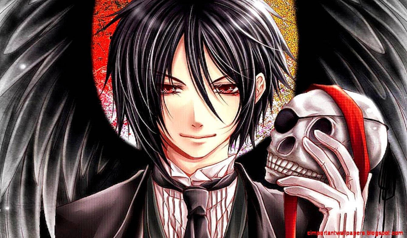 Anime Boy - Sebastian mula sa seryeng Black Butler Wallpaper