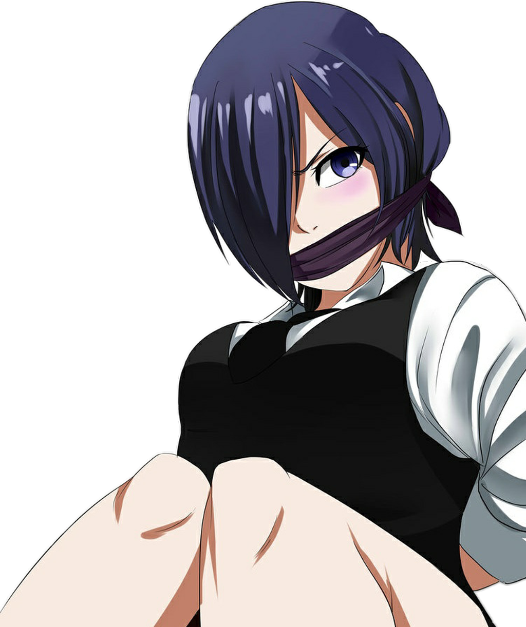 Anime Character na May Purple na Buhok at Maskara Wallpaper