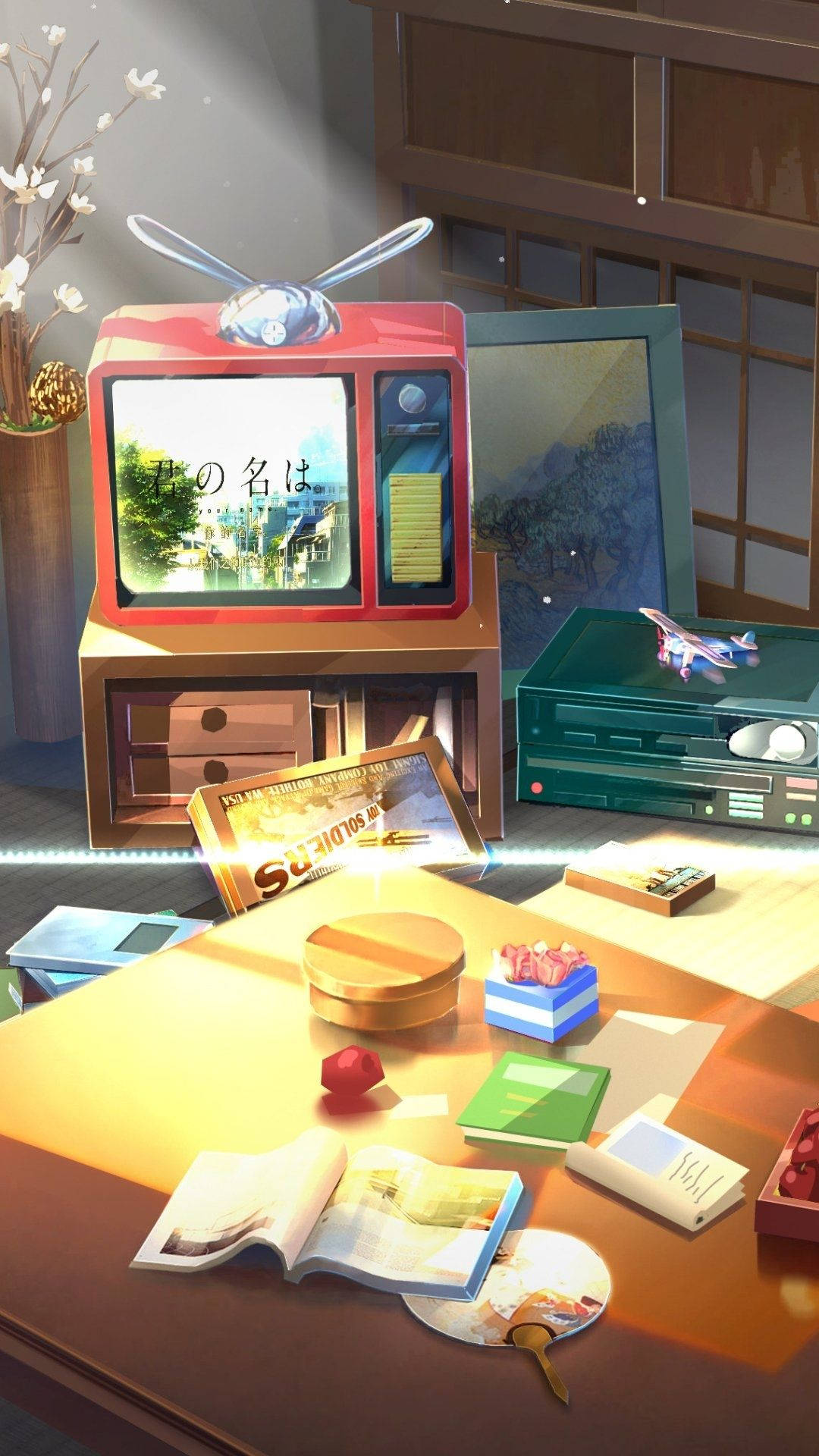 Anime Entertainment Room Wallpaper