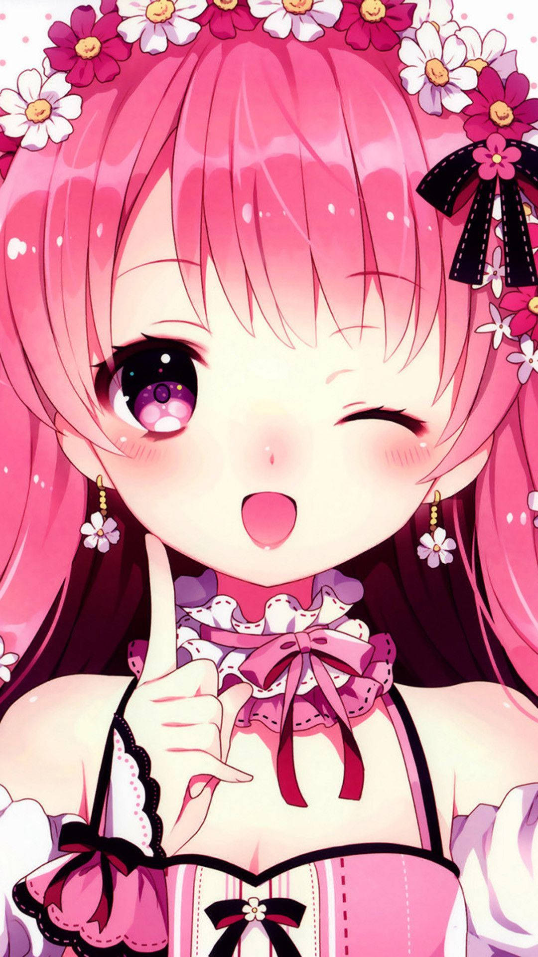 Anime Figure Para sa Babae na Phone Wallpaper