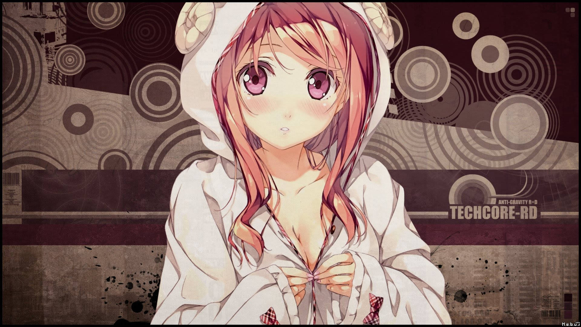 Anime Girl Hoodie ni Kantoku Wallpaper