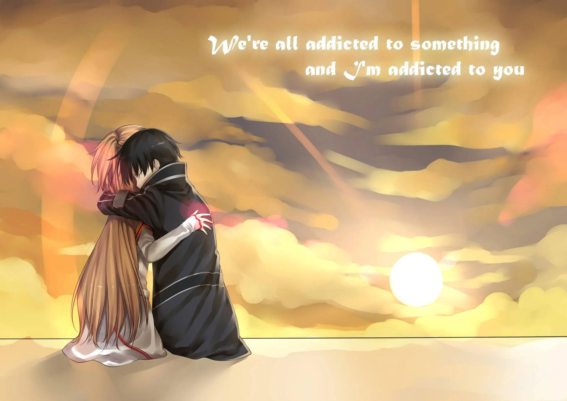 Anime Hug na Sipi Wallpaper