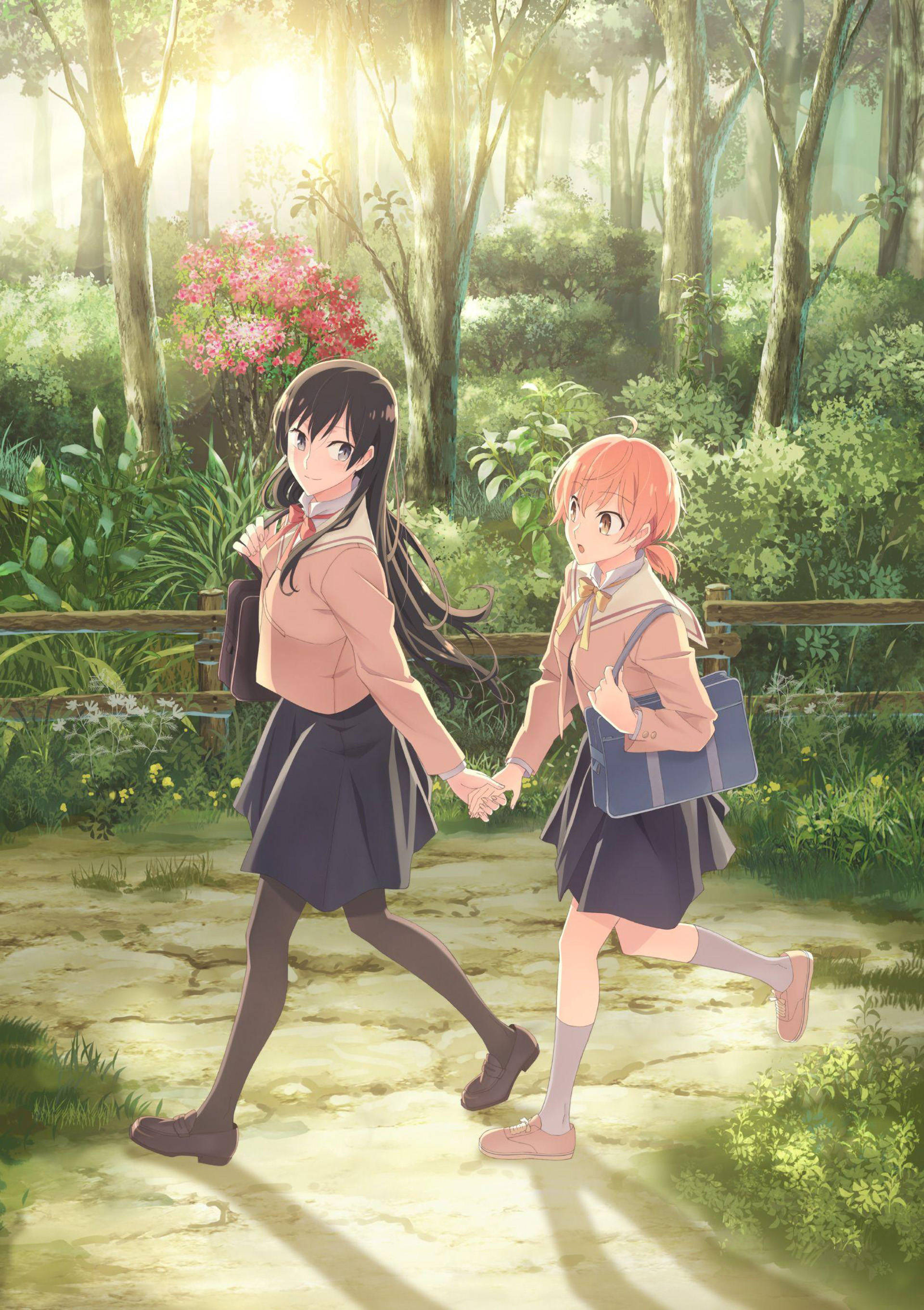 Anime Lesbians Sa Kagubatan Wallpaper