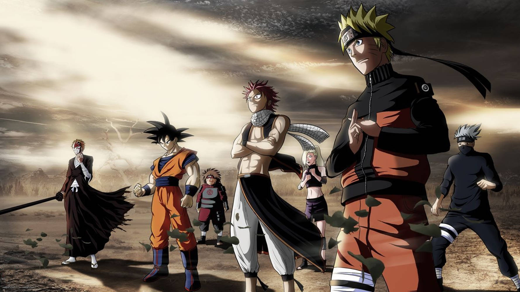 Anime Naruto at Iba Pang Shonen Characters Wallpaper