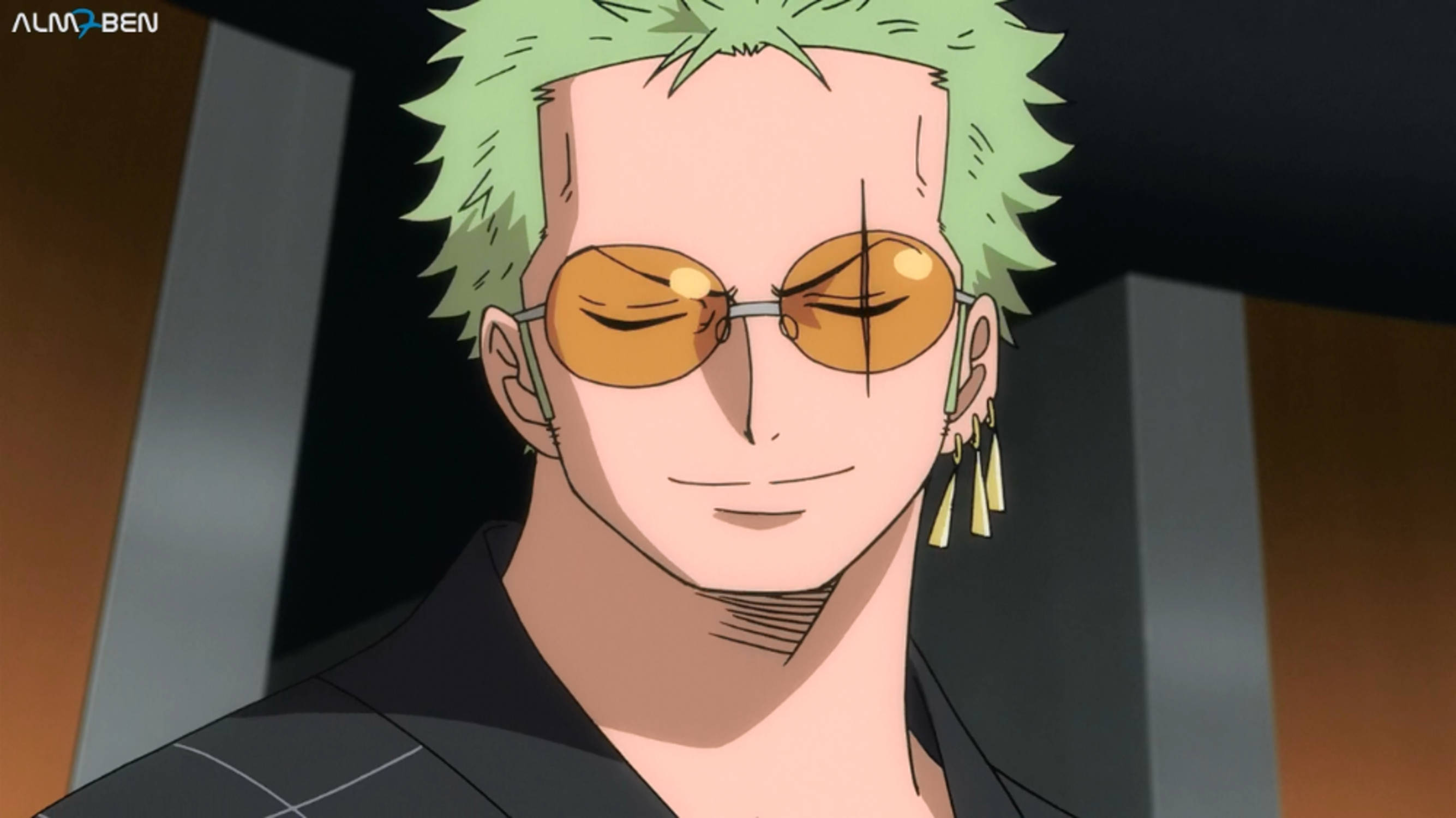 Anime Roronoa Zoro PFP na may Sunglasses Wallpaper