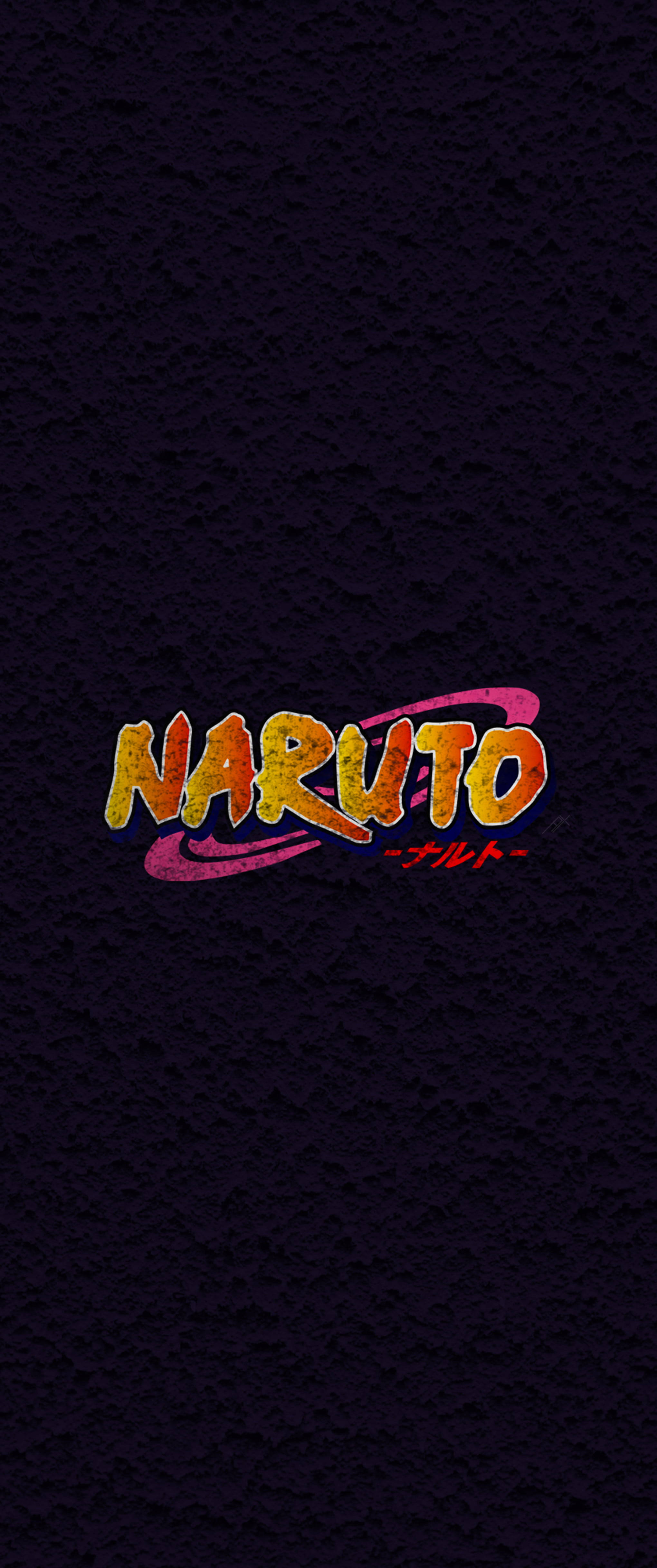Anime Symbols Naruto Logo Sa Itim Wallpaper