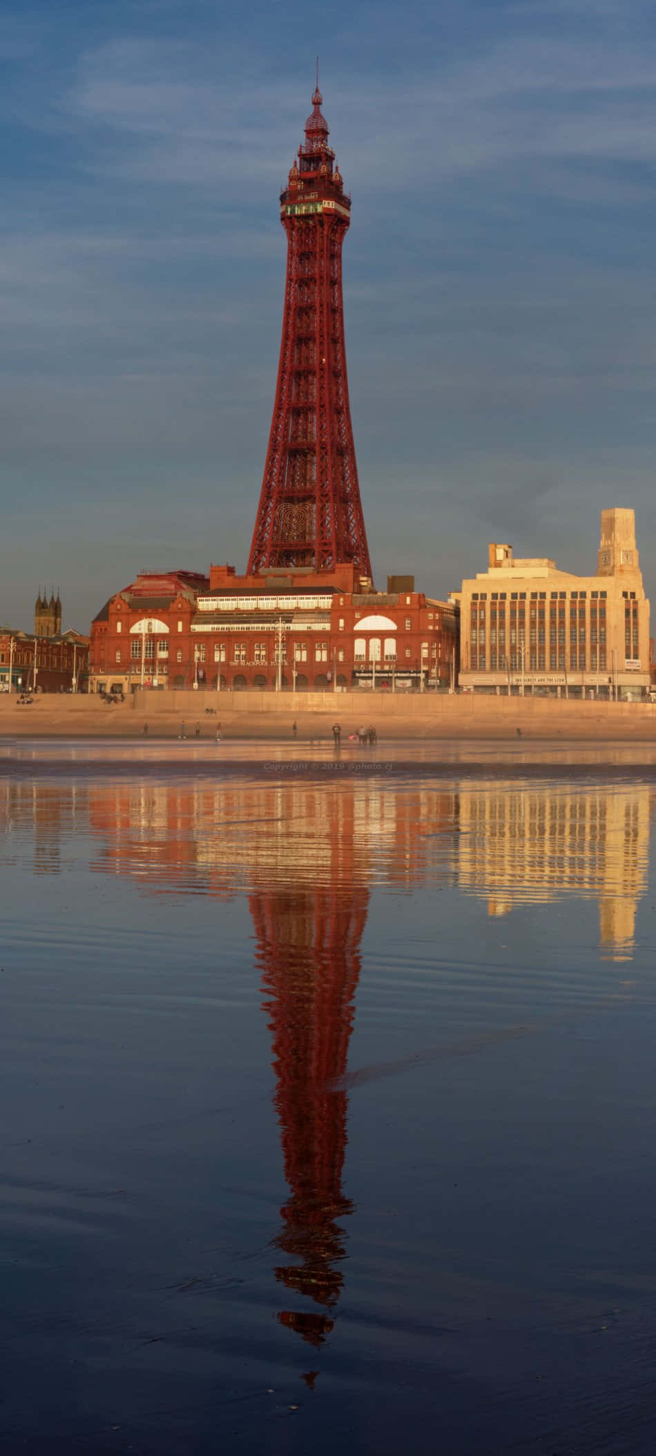 Aninag ng Blackpool Tower Wallpaper
