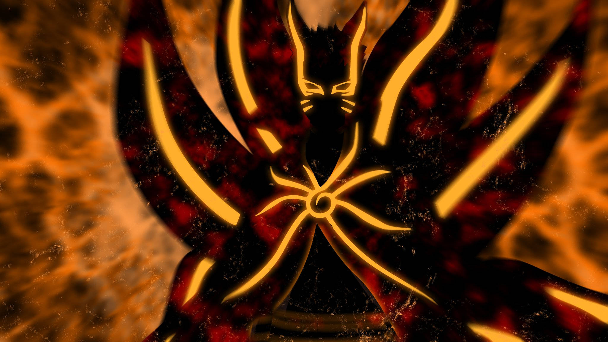 Anino ng Baryon Mode ni Naruto Wallpaper