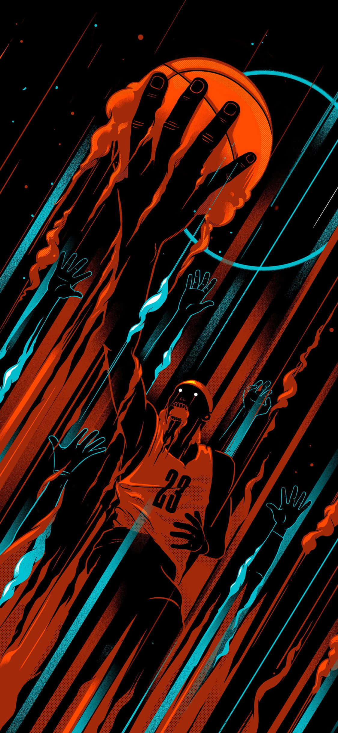Aninong Pigura na Nagbabasag ng Designer iPhone Wallpaper