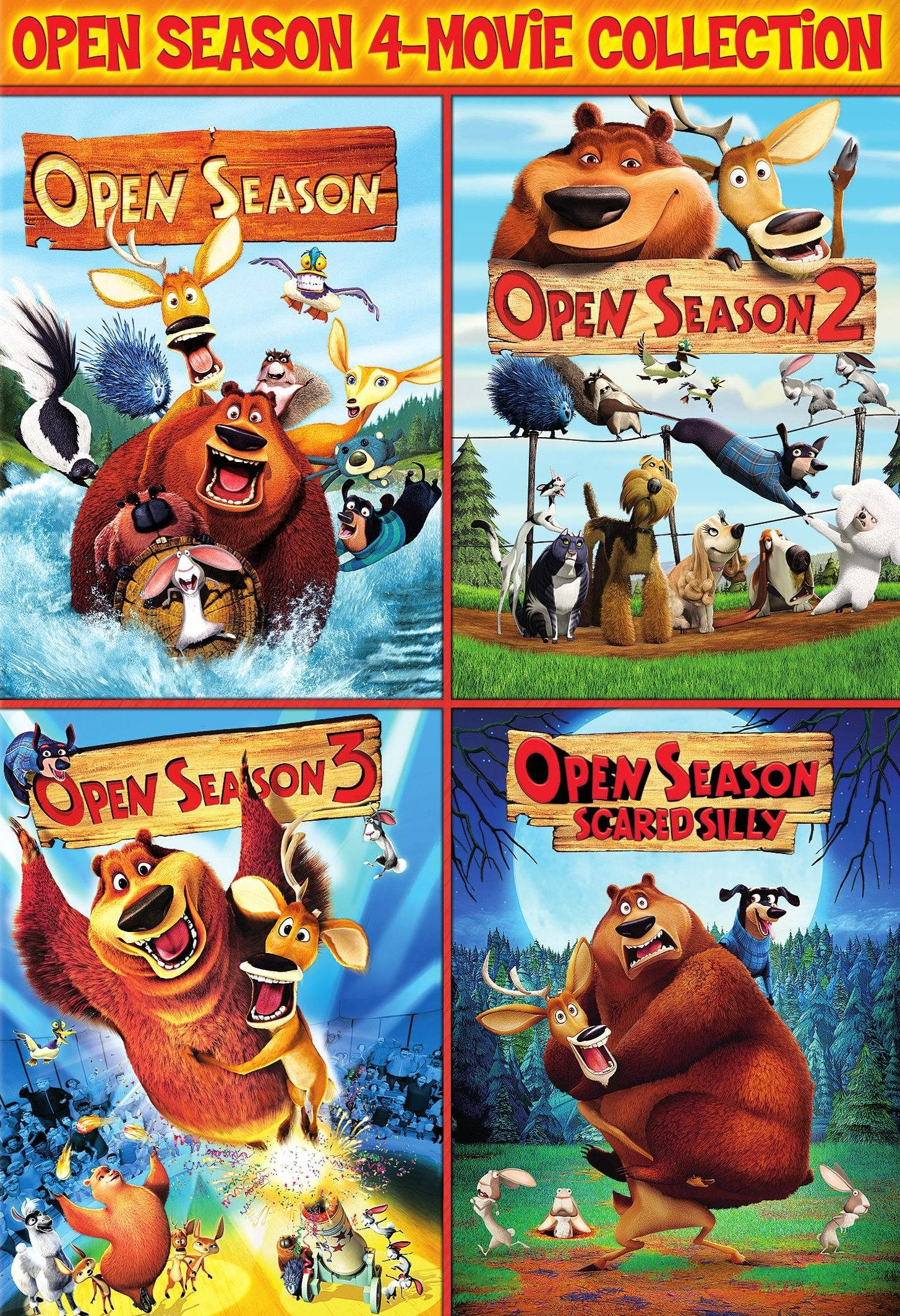 Apat na Poster ng Pelikulang Open Season Wallpaper