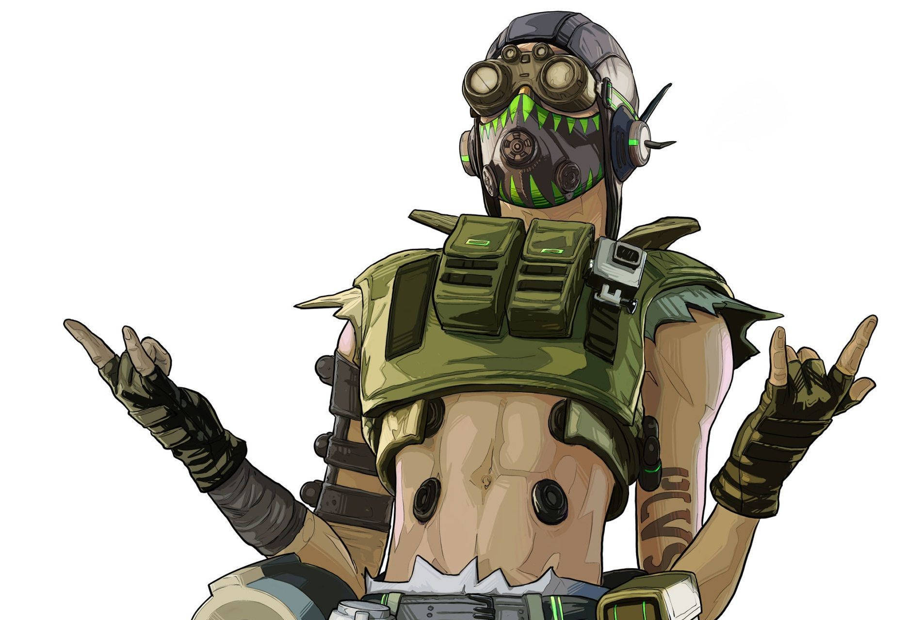 Apex Legends Octane Itim na Goggles Wallpaper