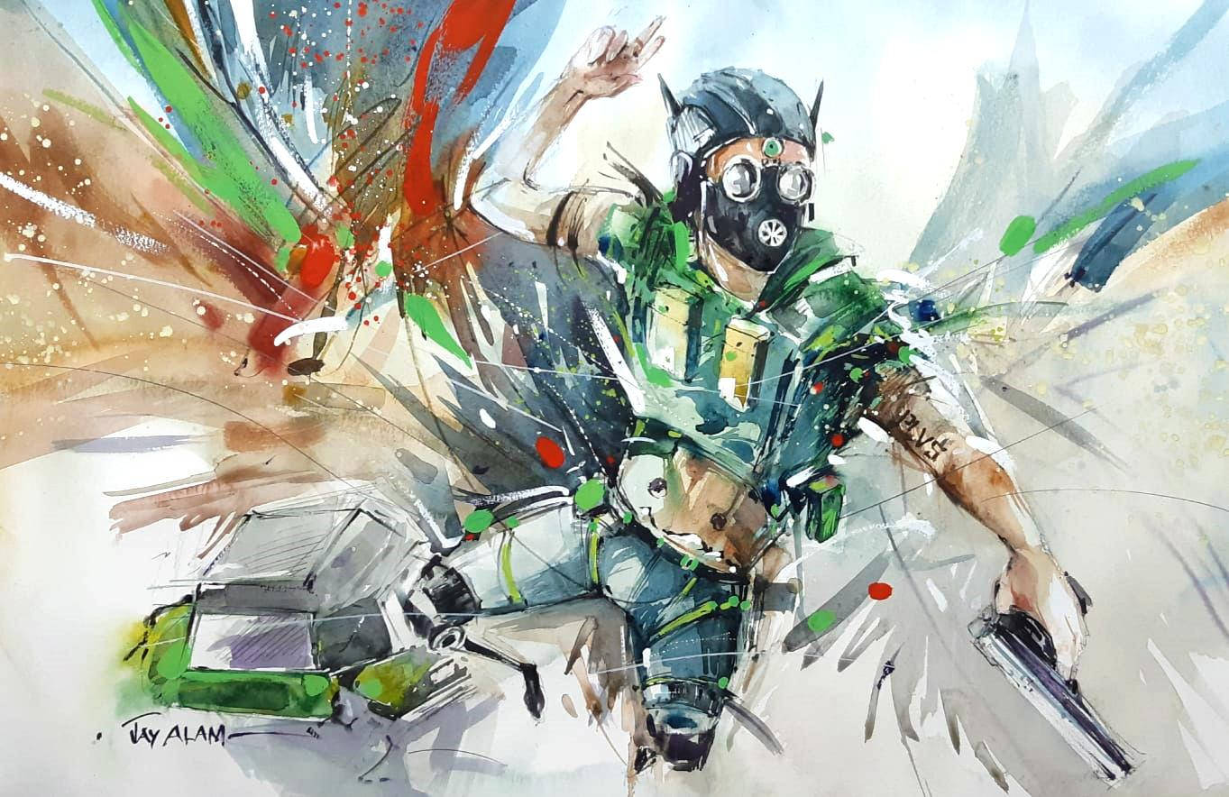 Apex Legends Octane Iba't Ibang Kulay Wallpaper