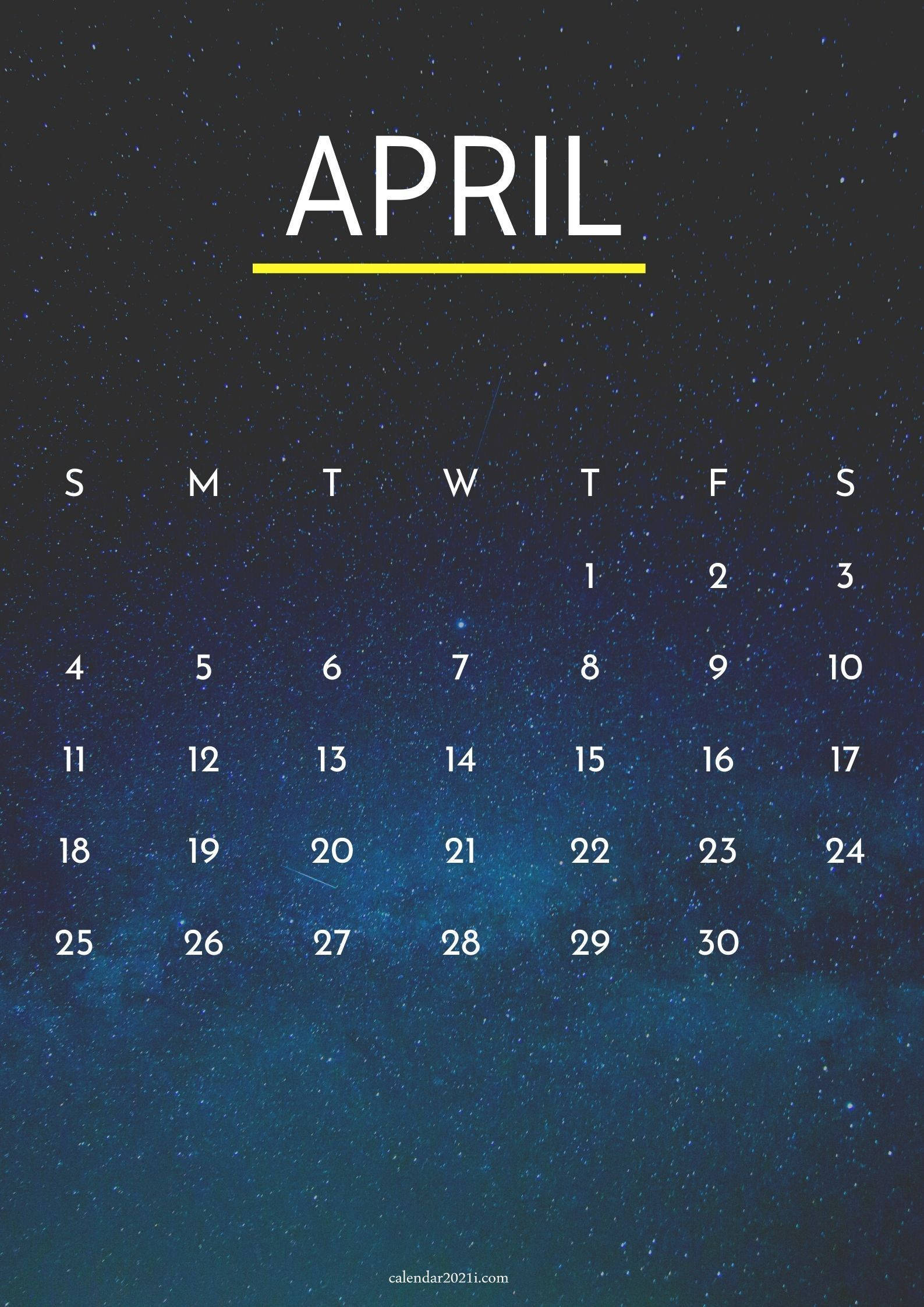 April brings beautiful starry nights Wallpaper