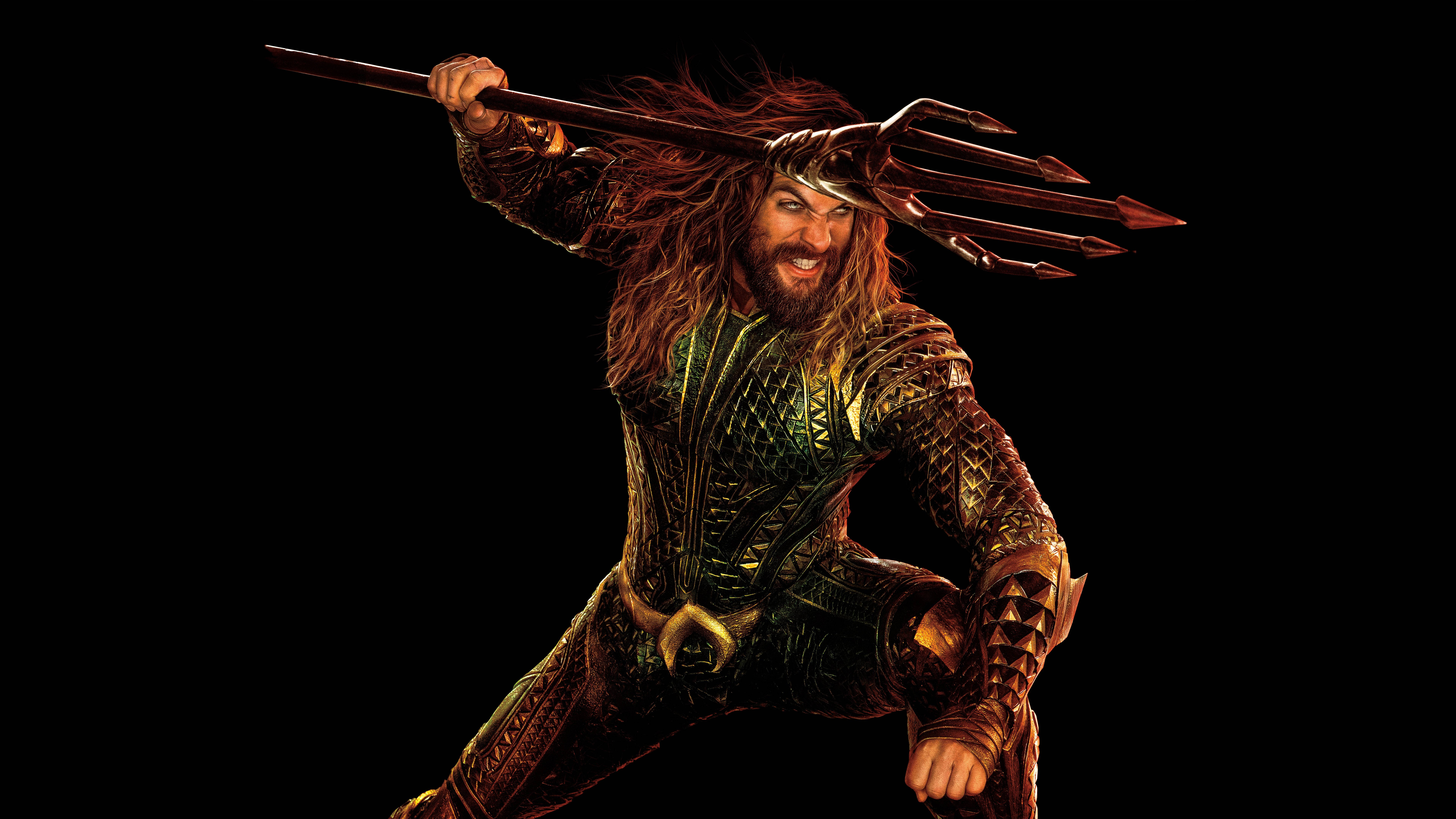 Aquaman na Naghahanda para sa Labanan Wallpaper
