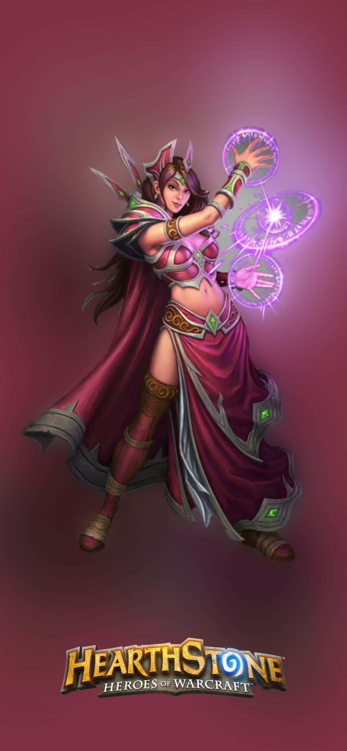 Arcane Mage iPhone XS Hearthstone Background Wallpaper