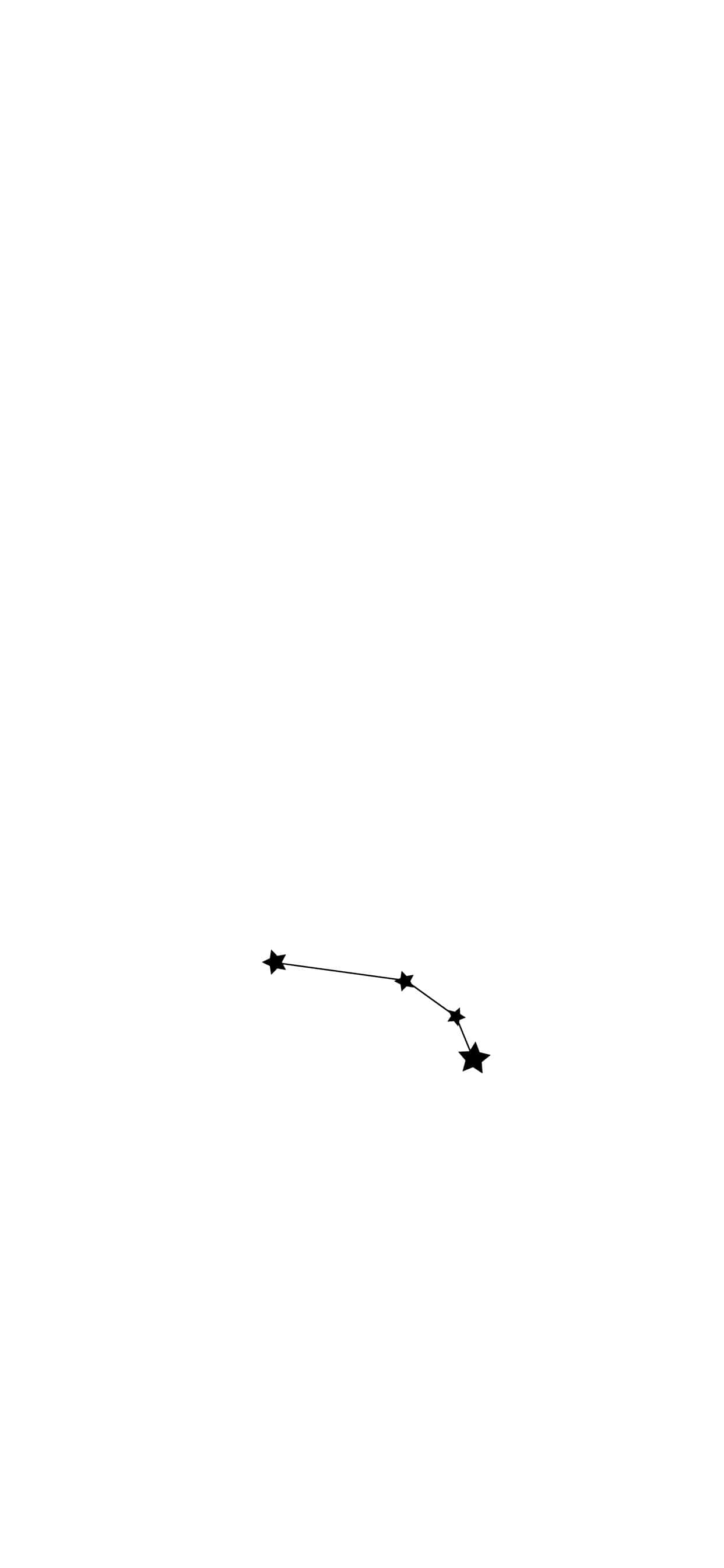 Aries iPhone Constellation Sa Puti na Background Wallpaper