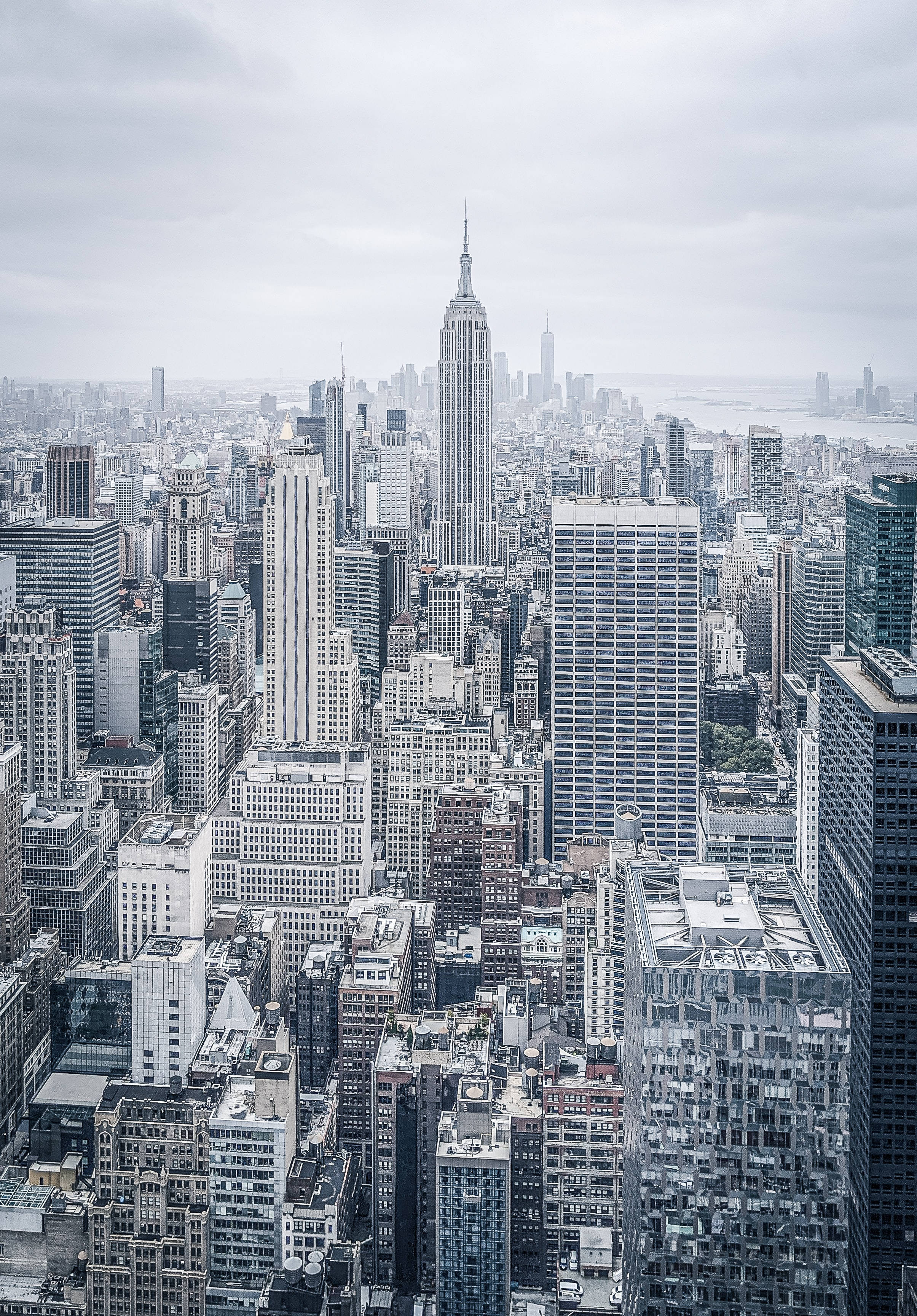 Arkitektura ng mga Skyscraper ng Lungsod ng New York Wallpaper