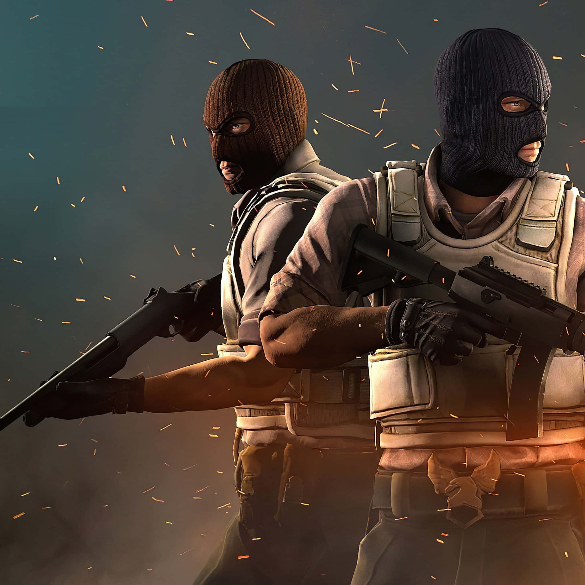 Ipunin ang iyong koponan ng mga manlalaro ng Counter-Strike Global Offensive! Wallpaper